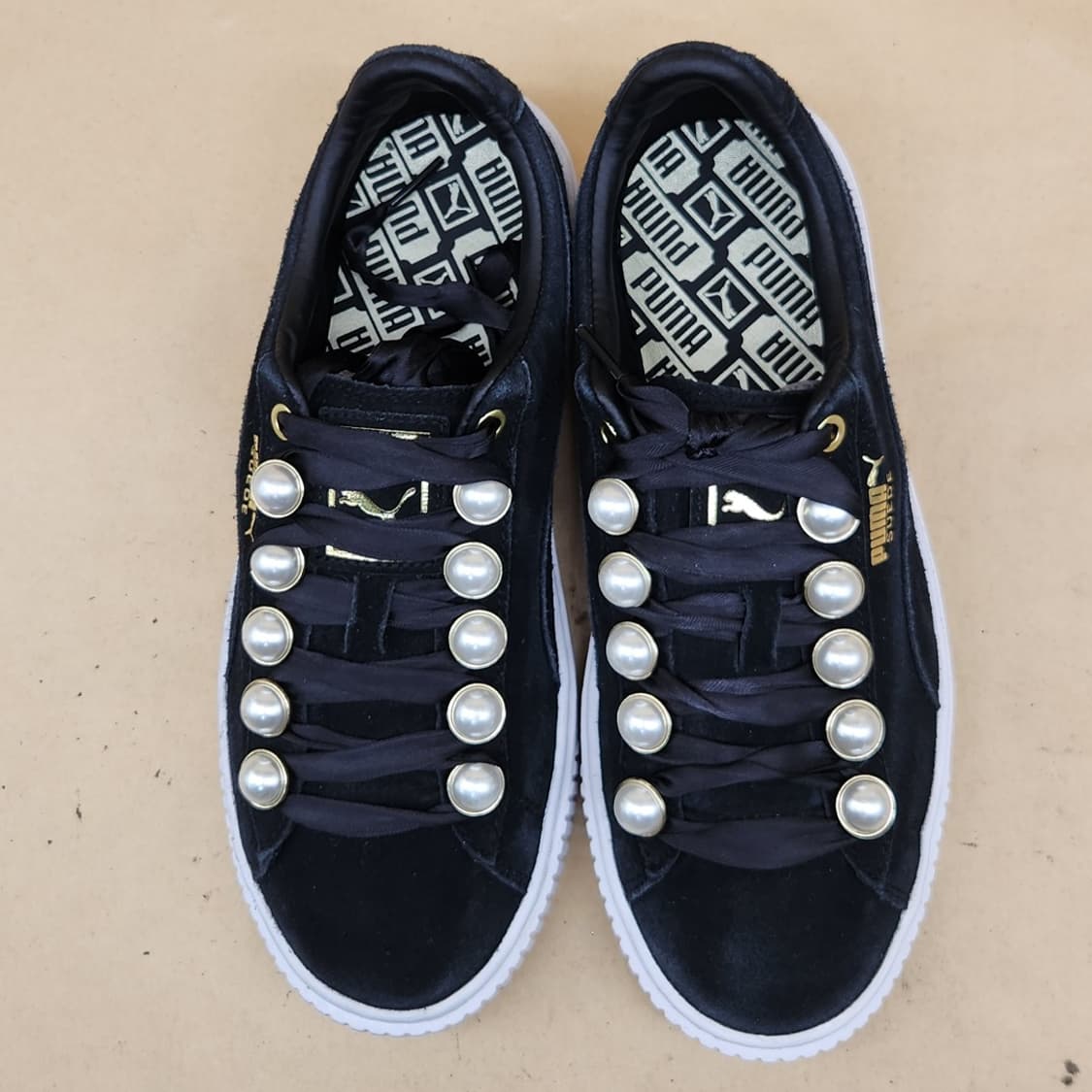 푸마 스웨이드 플랫폼 블링 스니커즈 240 상품이미지2