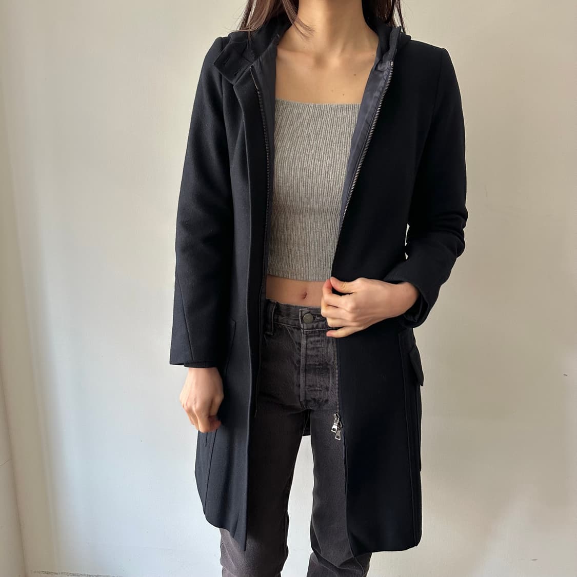 질샌더 jil sander navy 후드 코트 상품이미지2