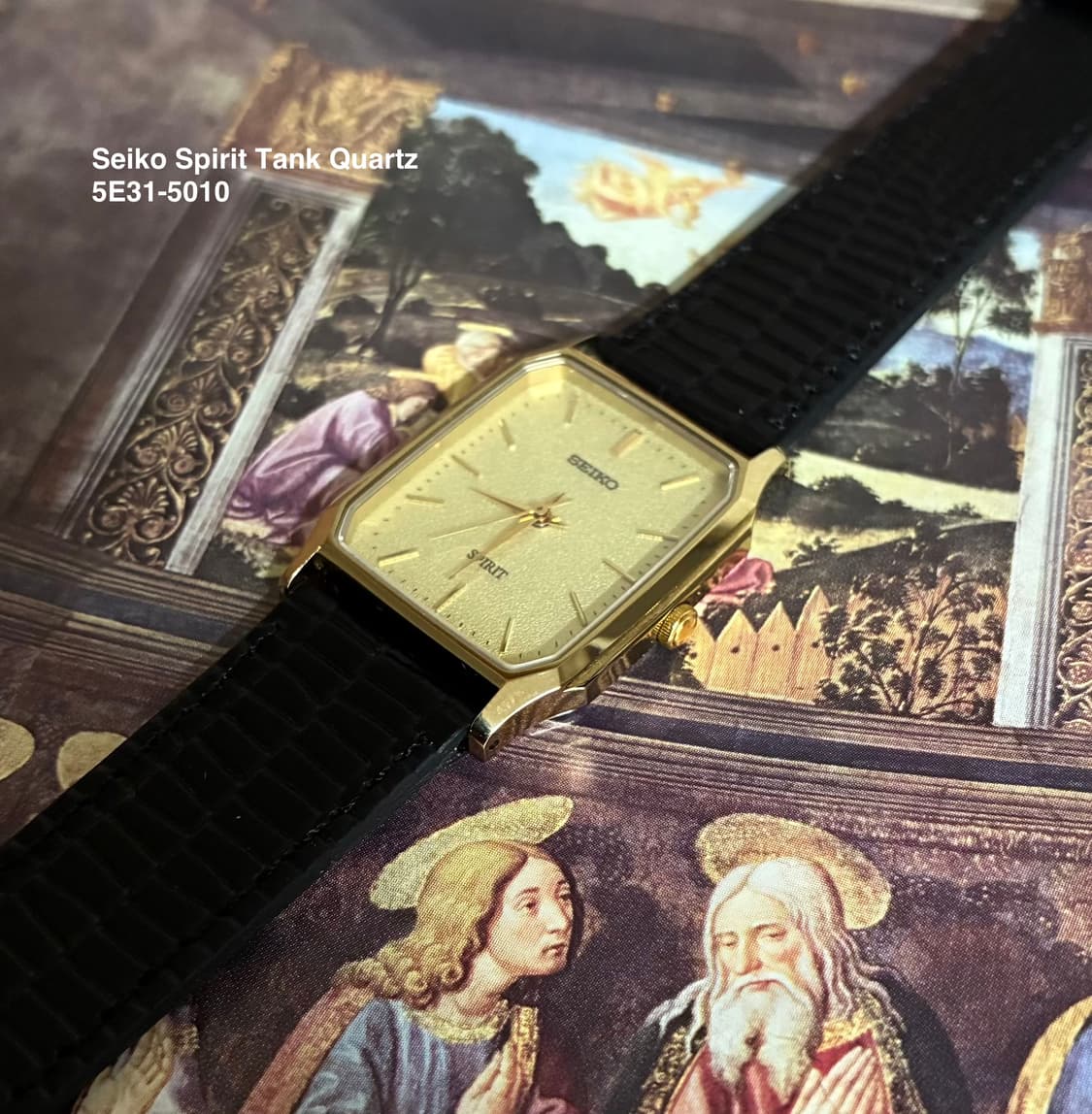 1990s Seiko Spirit Gold Tank Quartz 상품이미지5