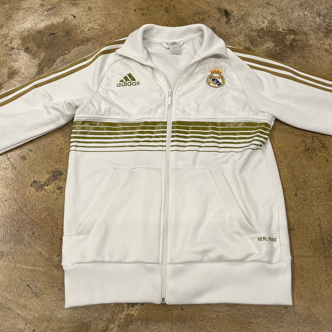 아디다스 흰골 흰금 레알 마드리드 져지 트랙탑 100 상품이미지3