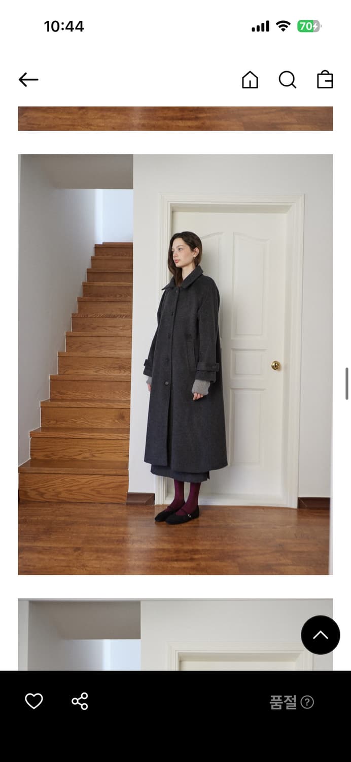 무드에디션 싱글 울코트 차콜 상품이미지3