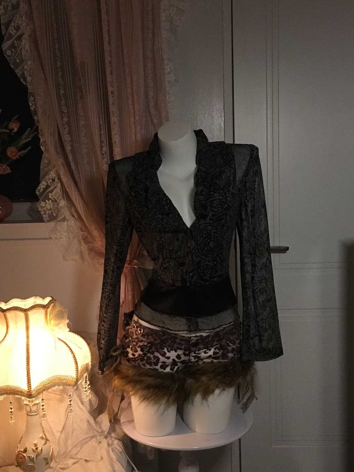 핀터 오네갸루 시스루 가디건 상품이미지1