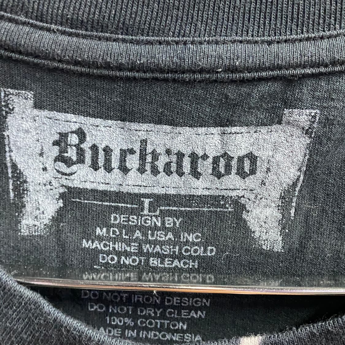 버커루 30수 아트웍 제트블랙 반팔 티셔츠 B4614 상품이미지6