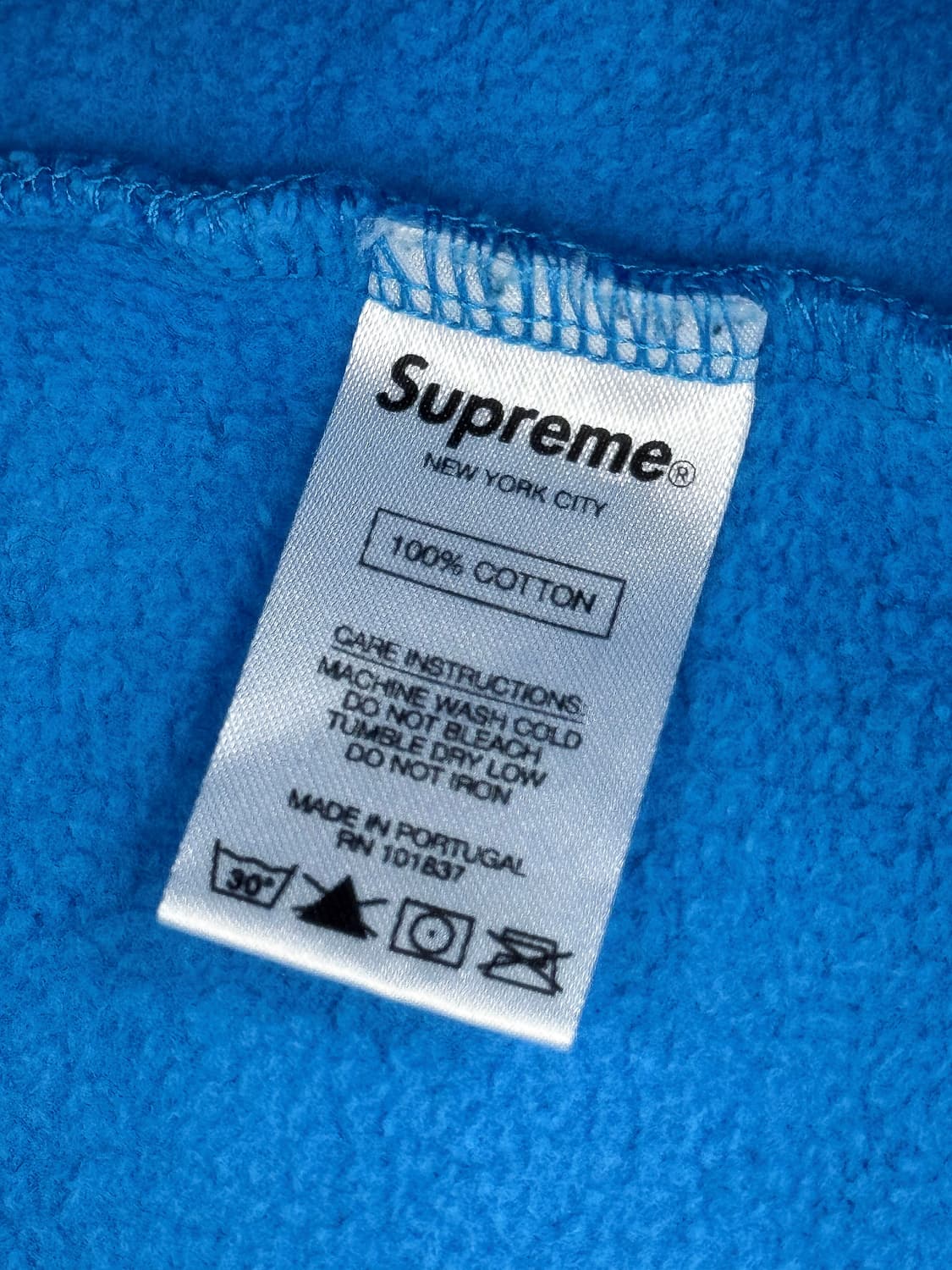 슈프림 플라워 후드 스웨트셔츠 브라이트 로얄 상품이미지7