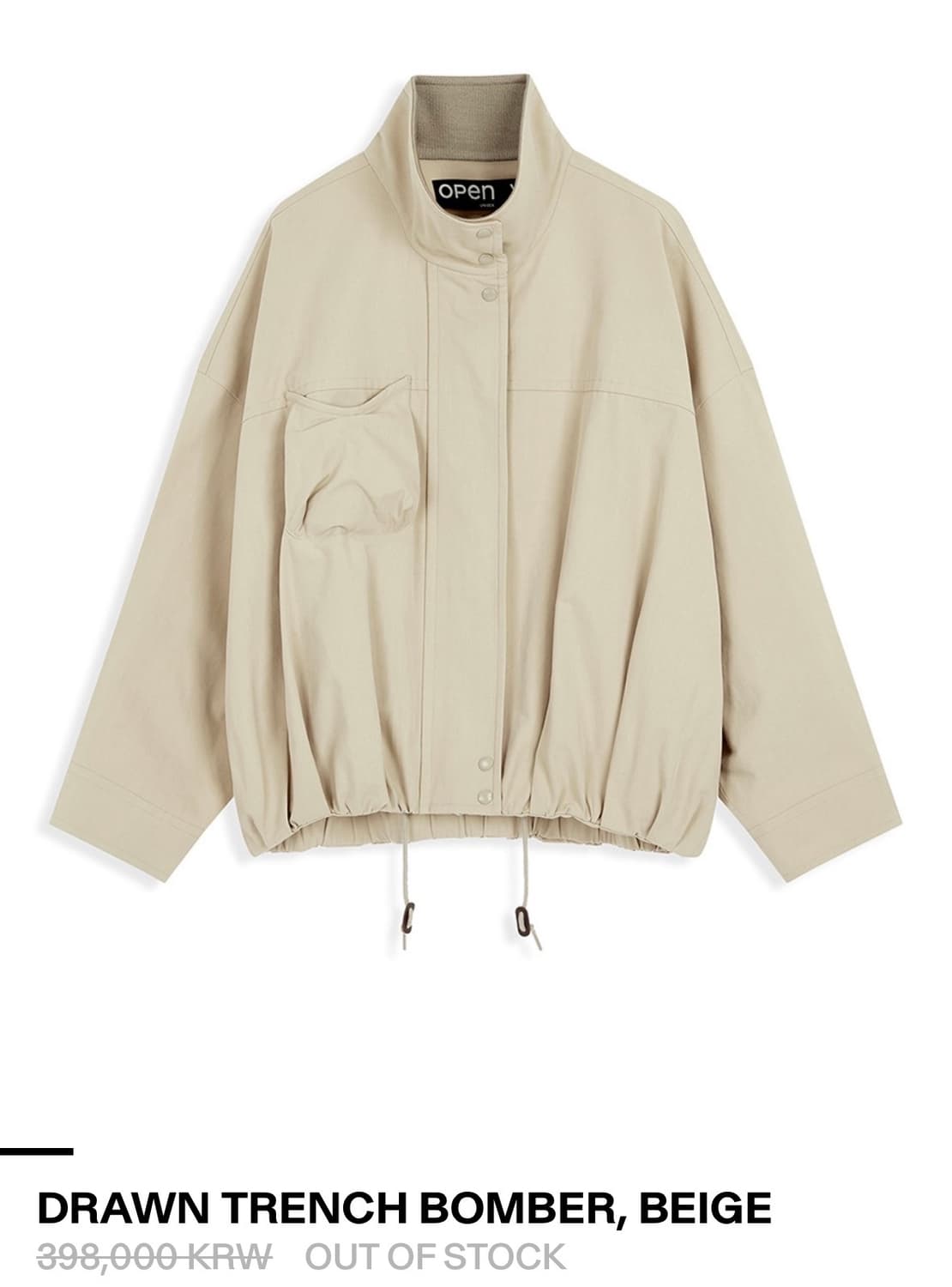 OPEN YY 오픈와이와이 트렌치 봄버 자켓 (새상품) 상품이미지1