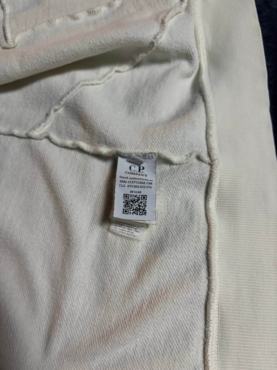 CP 컴퍼니 고글 후드집업 화이트 M 상품이미지6