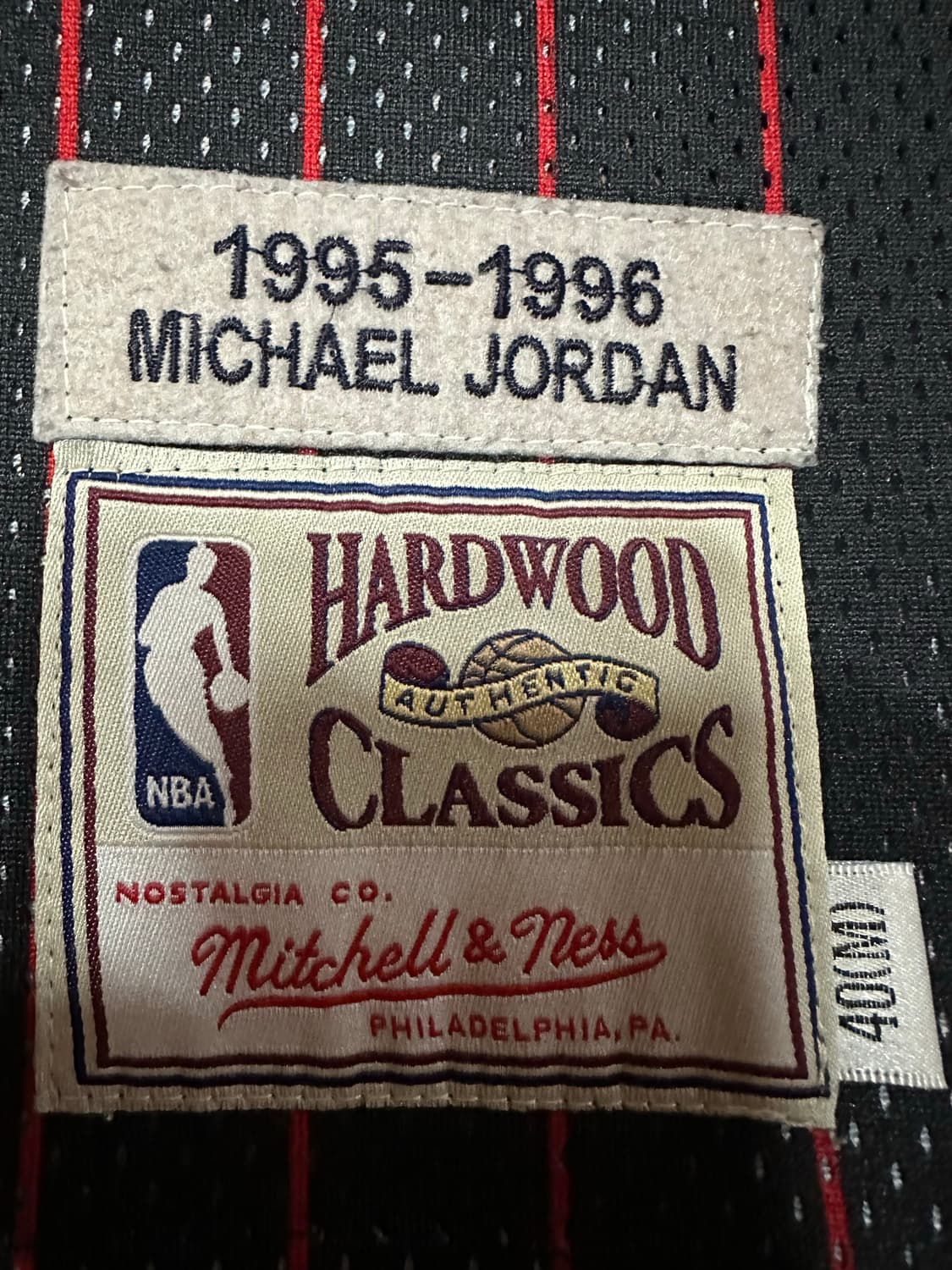 M 미첼앤네스 NBA 시카고불스 마이클 조던 유니폼 나시 농구복 상품이미지5
