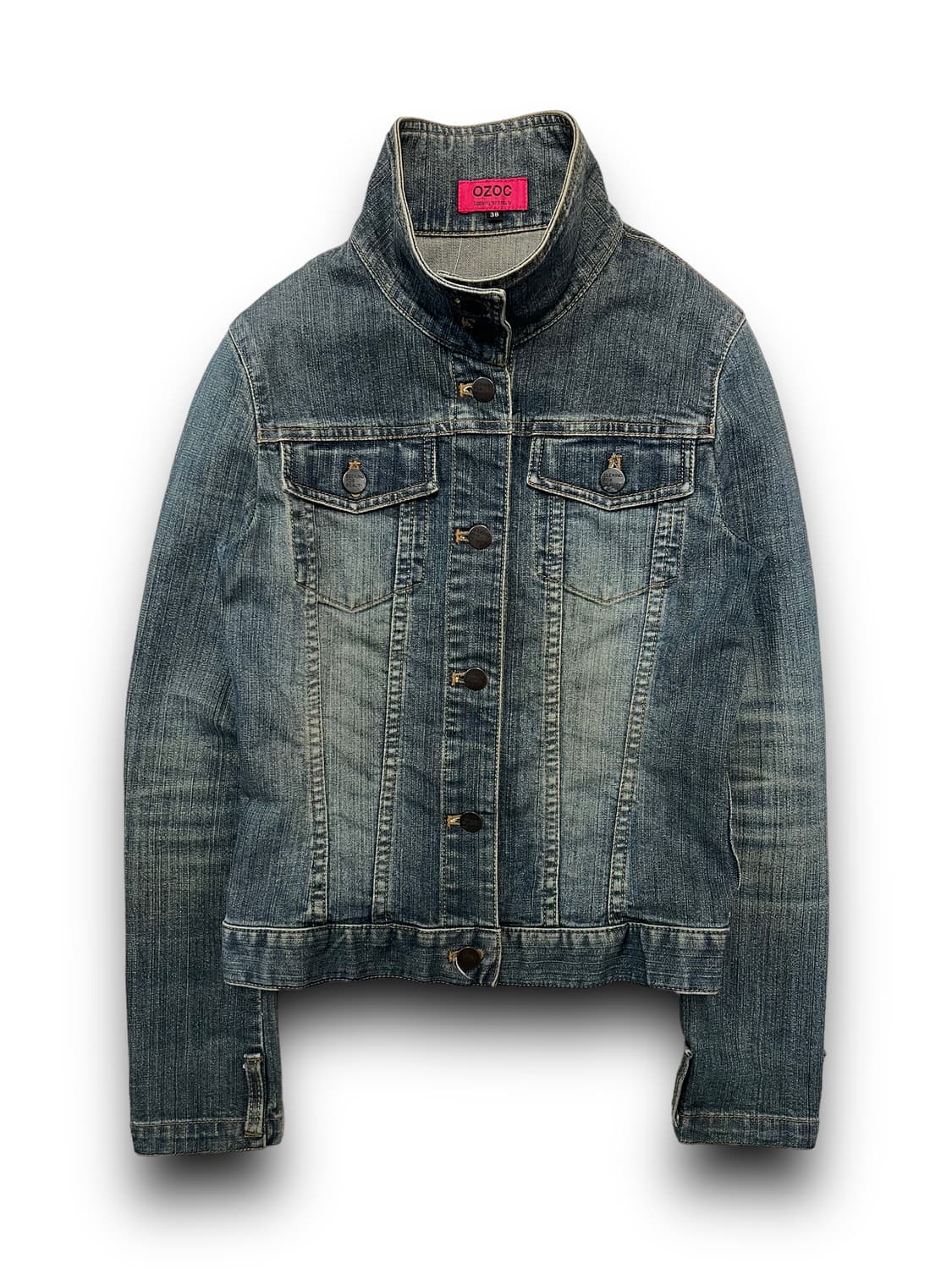 Ozoc 하이넥 데님자켓 상품이미지1