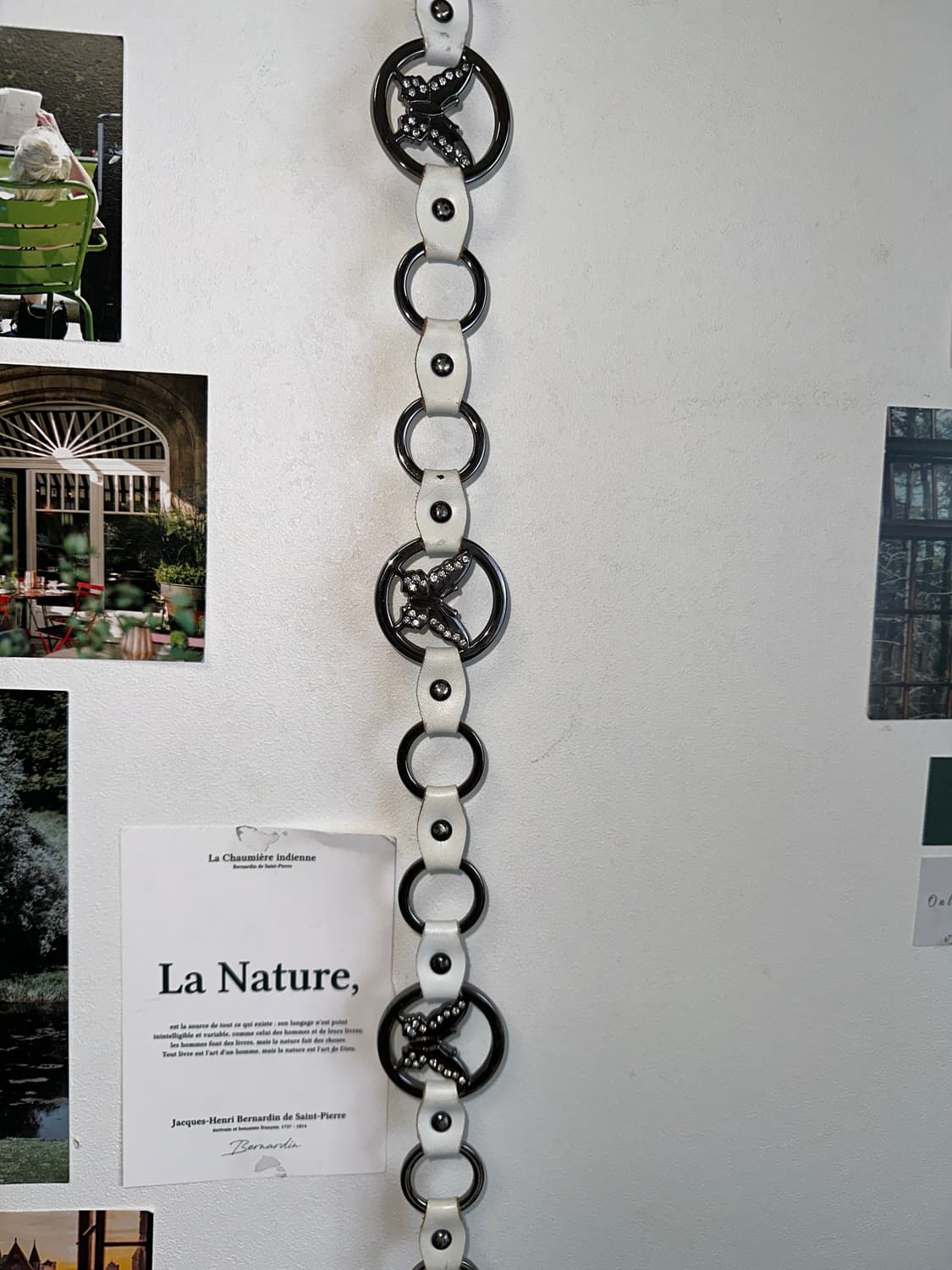 White butterfly cubic 체인벨트 상품이미지6