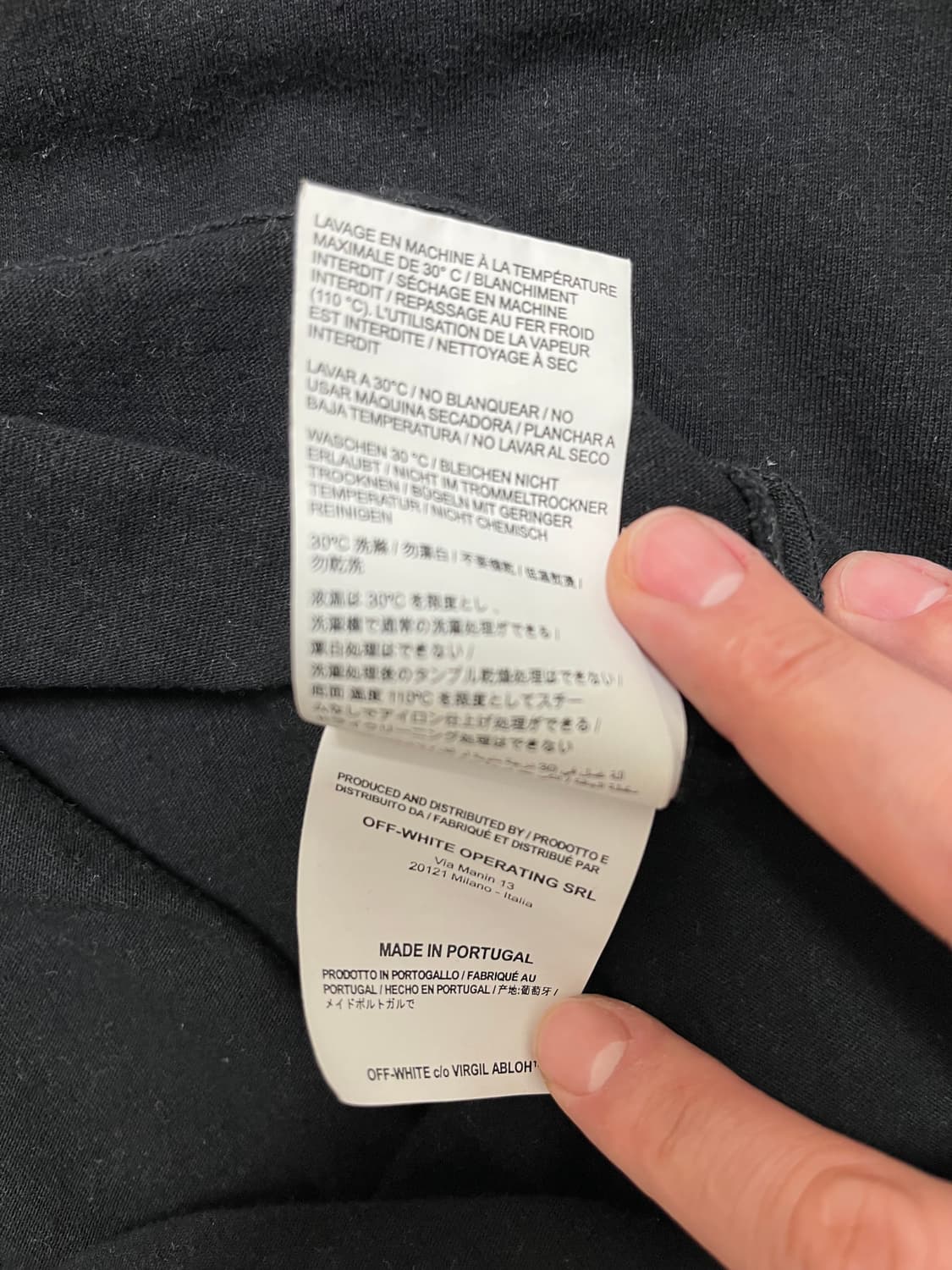 오프화이트 / 반팔 / 블랙 / S 상품이미지6