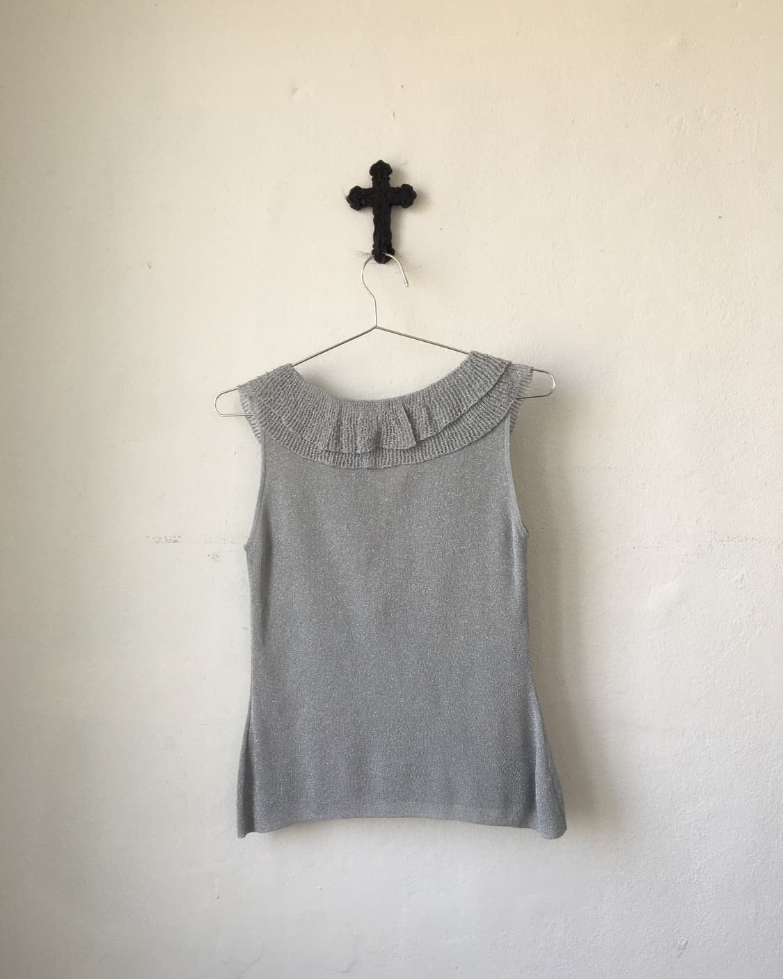 Glitter ruffle sleeveless 상품이미지3