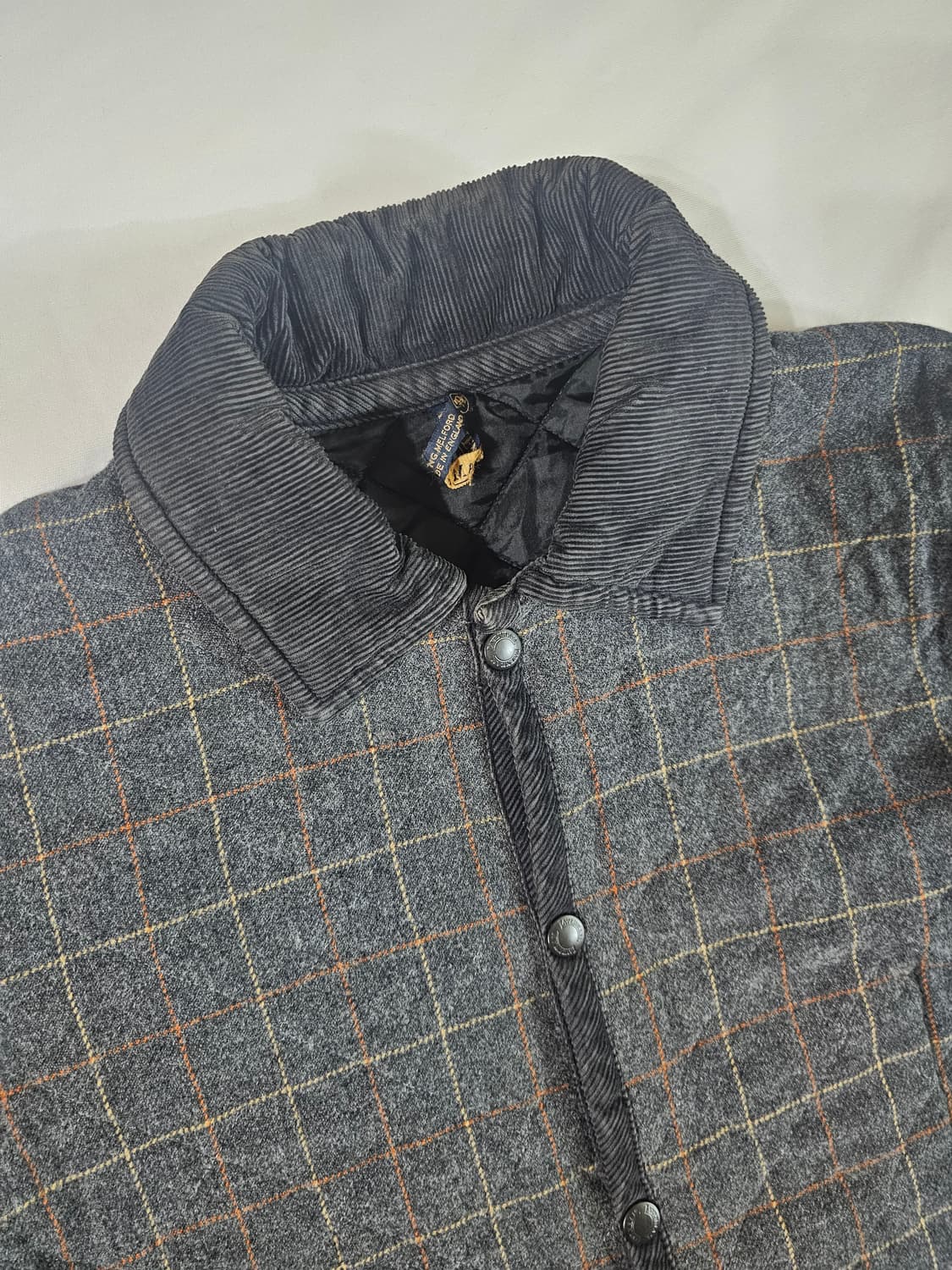 [38] 라벤헴 라벤햄  Lavenham 울 퀼팅 체크 자켓 상품이미지2