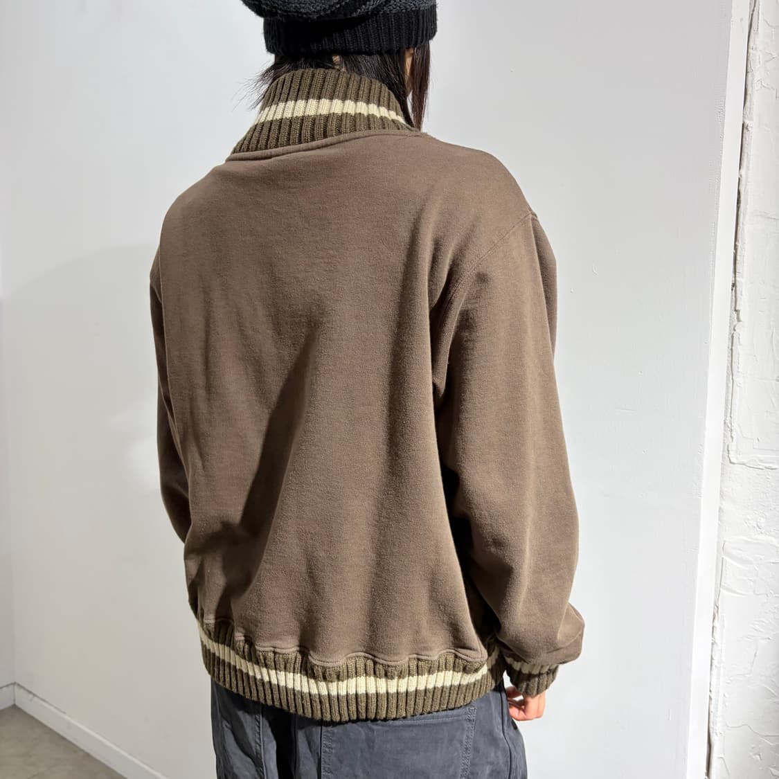 컨버스 브라운 프린팅 자켓 상품이미지5