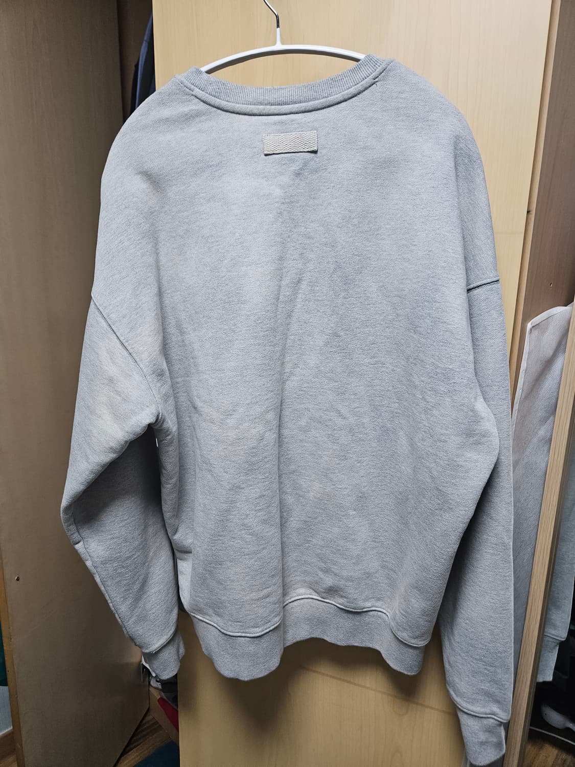 레이버코 그레이 맨투맨 새상품 상품이미지5