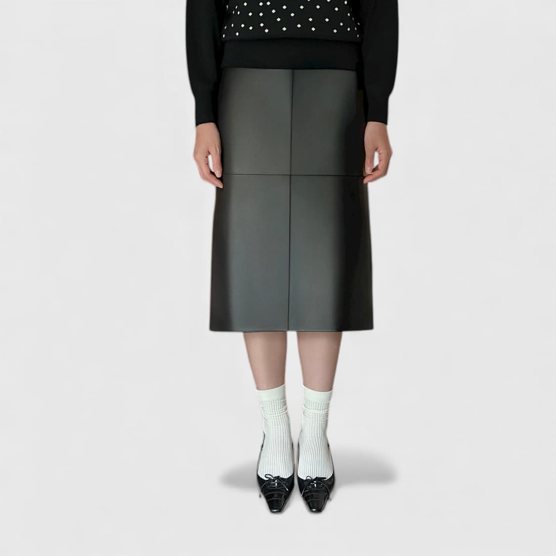 Jilsander leather skirt 상품이미지6