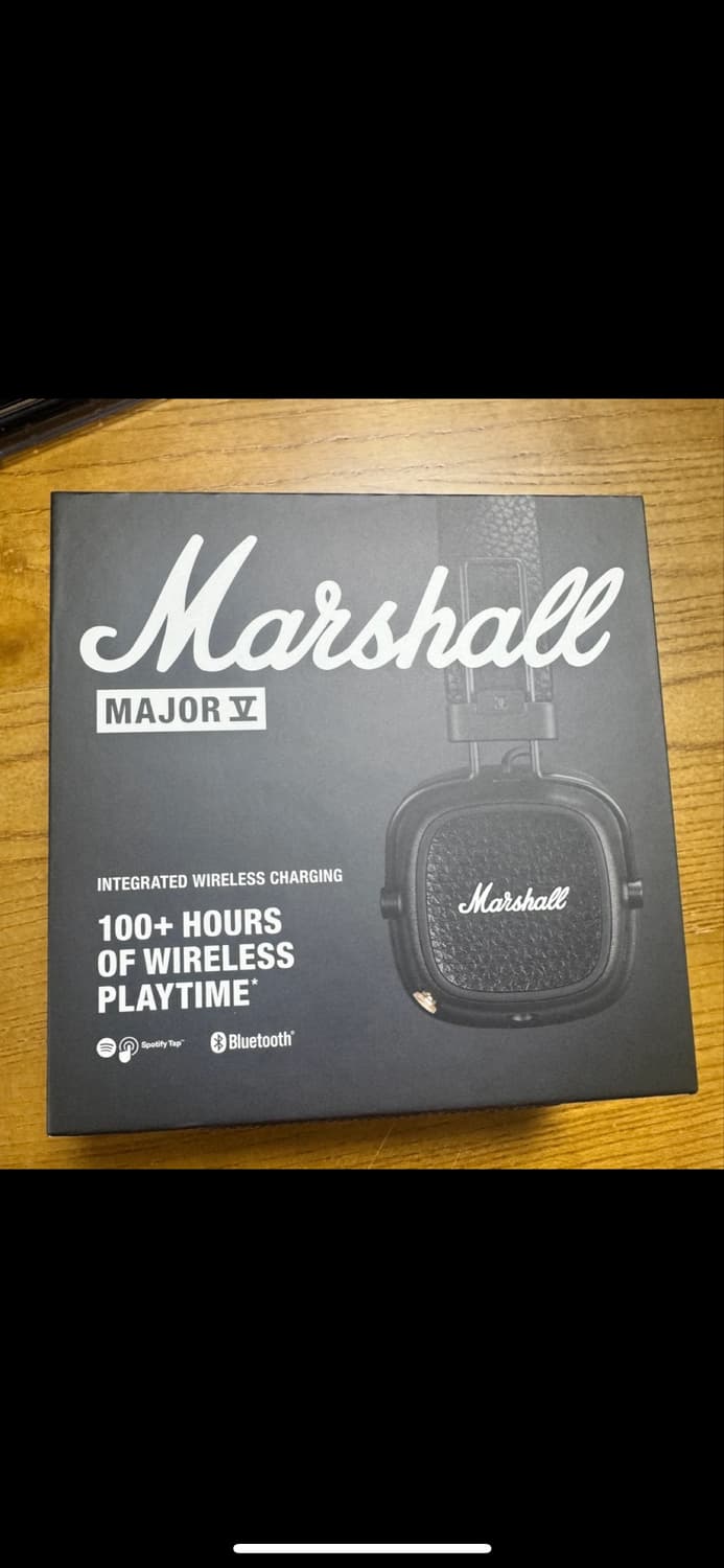 마샬 메이저 5 Major V 블랙 블루투스 헤드폰 상품이미지1