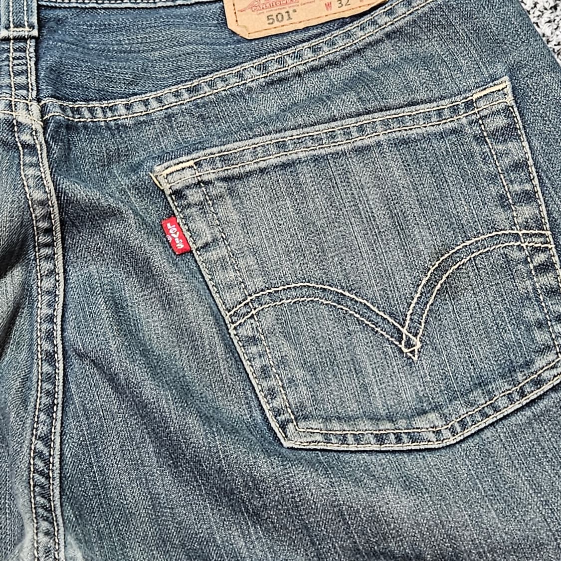P049 리바이스 501 데님 반바지 상품이미지10