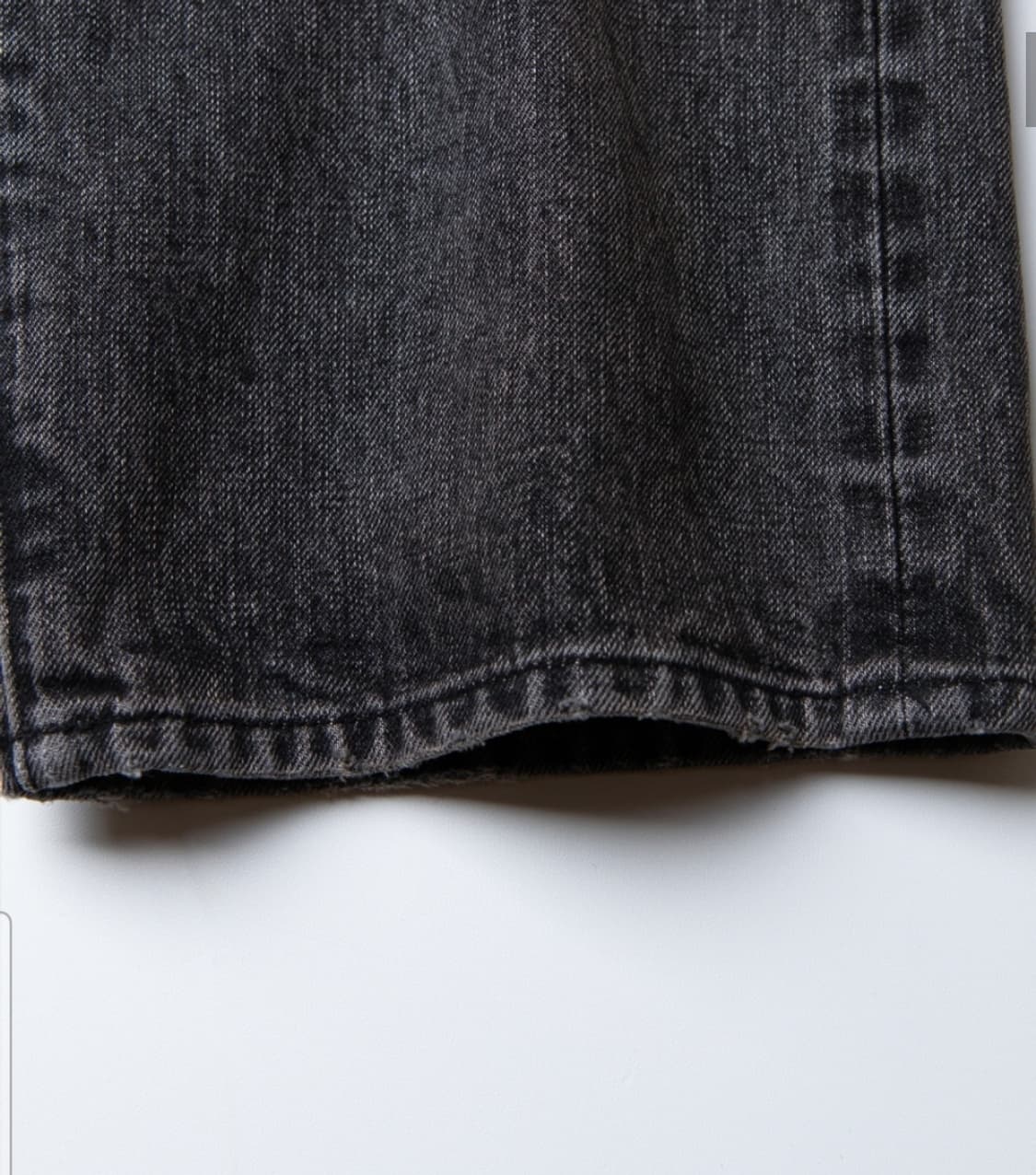 (2) 비헤비어 523L 셀비지 데님 워시드 블랙 상품이미지3