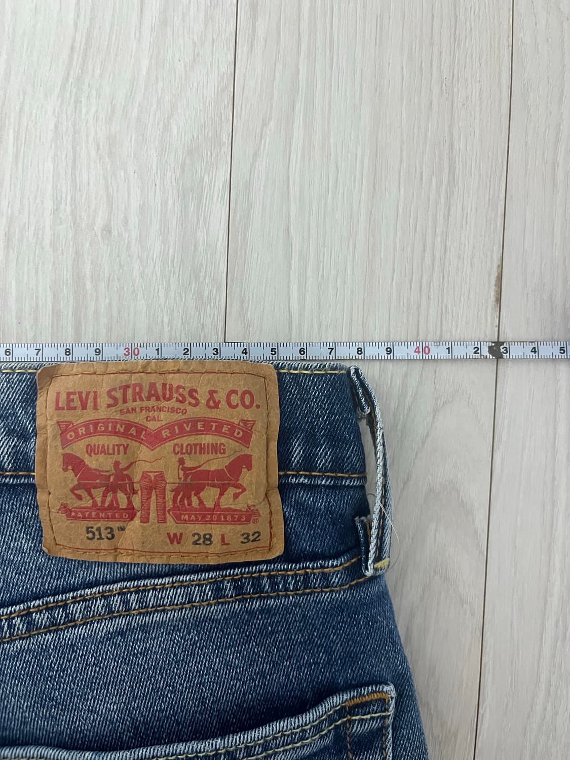 리바이스 513 슬림 스트레이트 데님 W28 L32 상품이미지4