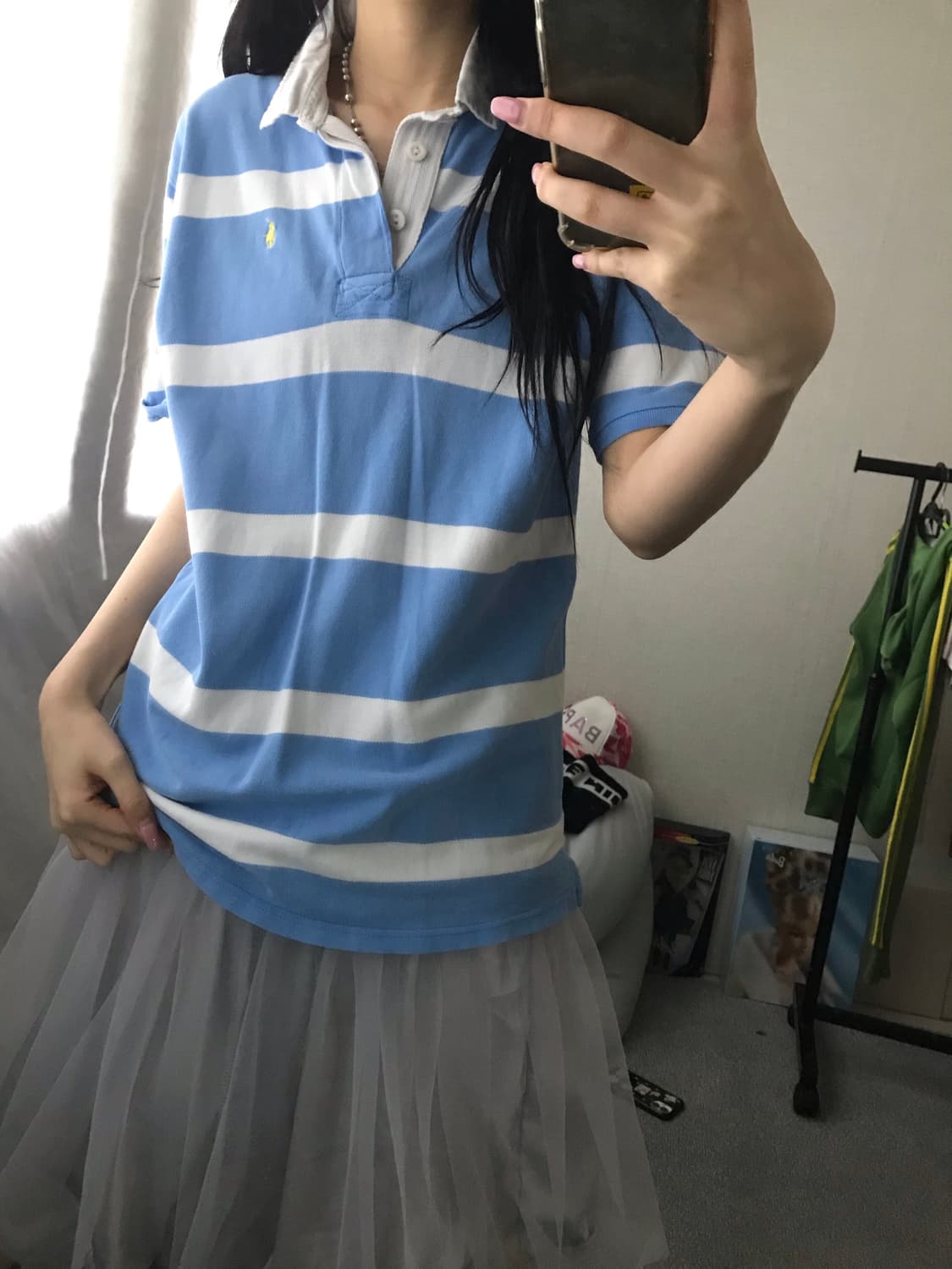폴로 스트라이프 반팔티셔츠 상품이미지1