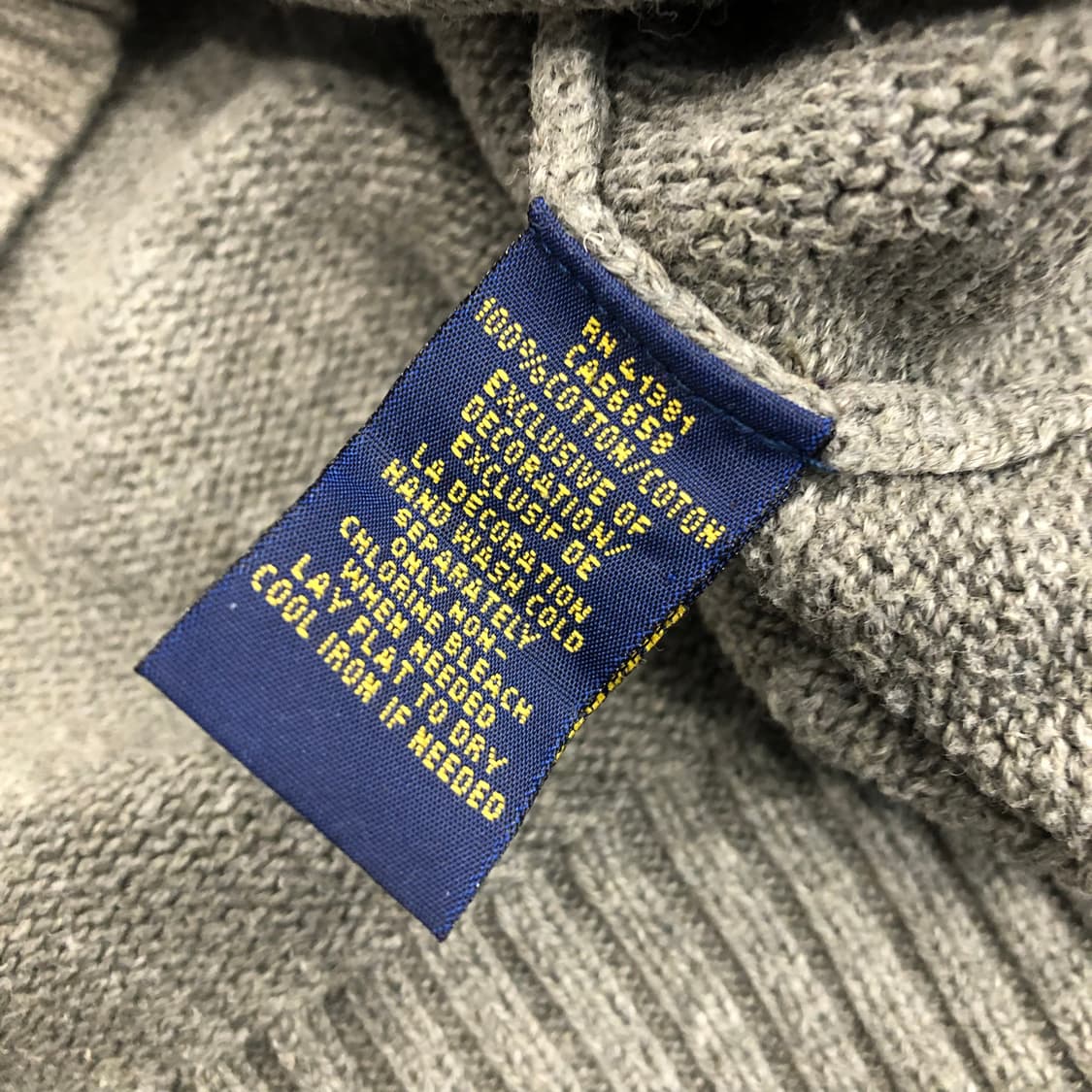 폴로 랄프로렌 코튼 그레이 니트  상품이미지5