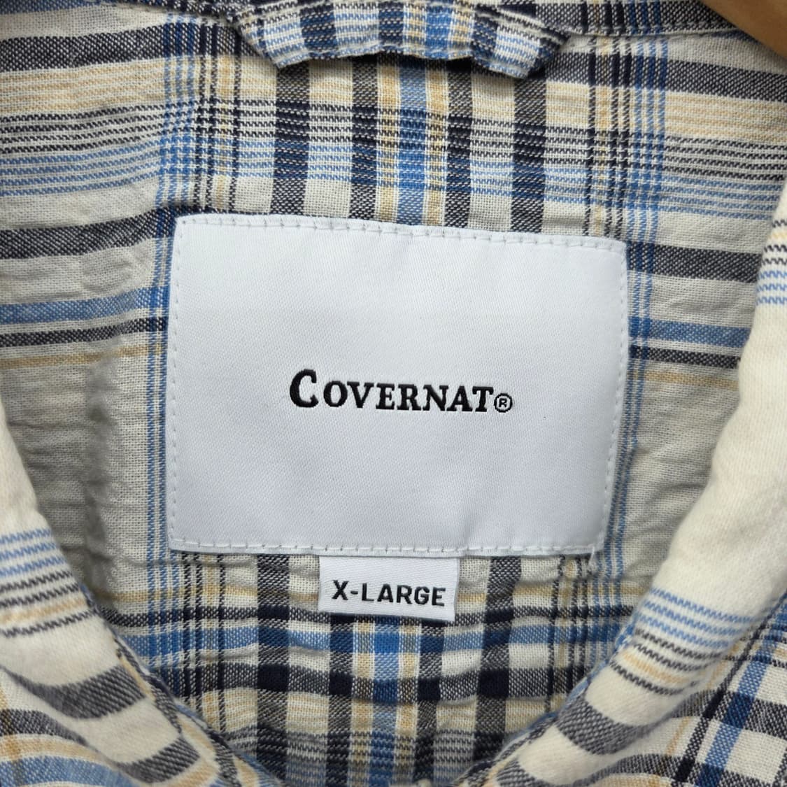 커버낫 체크 반팔 셔츠 남XL 상품이미지4