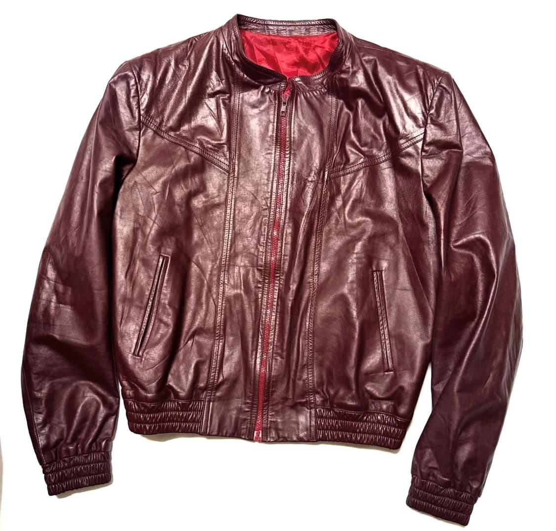 80s 레더 자켓 상품이미지1