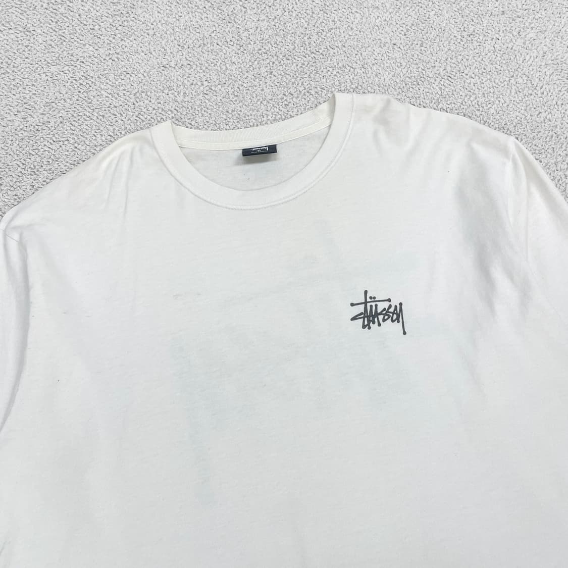 스투시 Stussy 베이직 로고 롱슬리브 화이트 상품이미지4