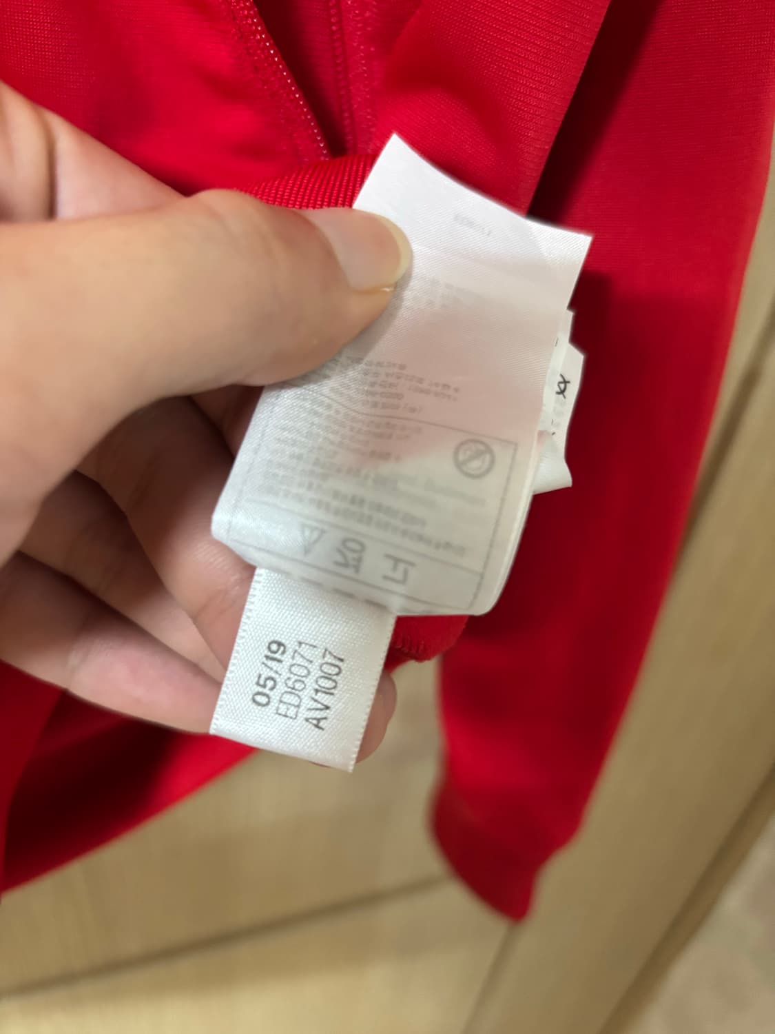 아디다스 빨간색 삼선 트랙탑 져지 상품이미지8