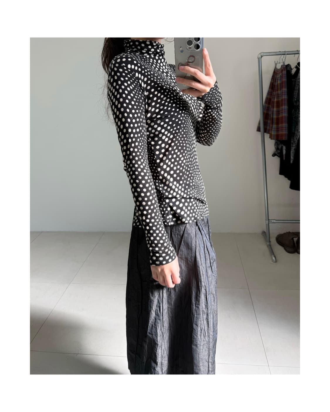 빈티지 도트 티셔츠 상품이미지2