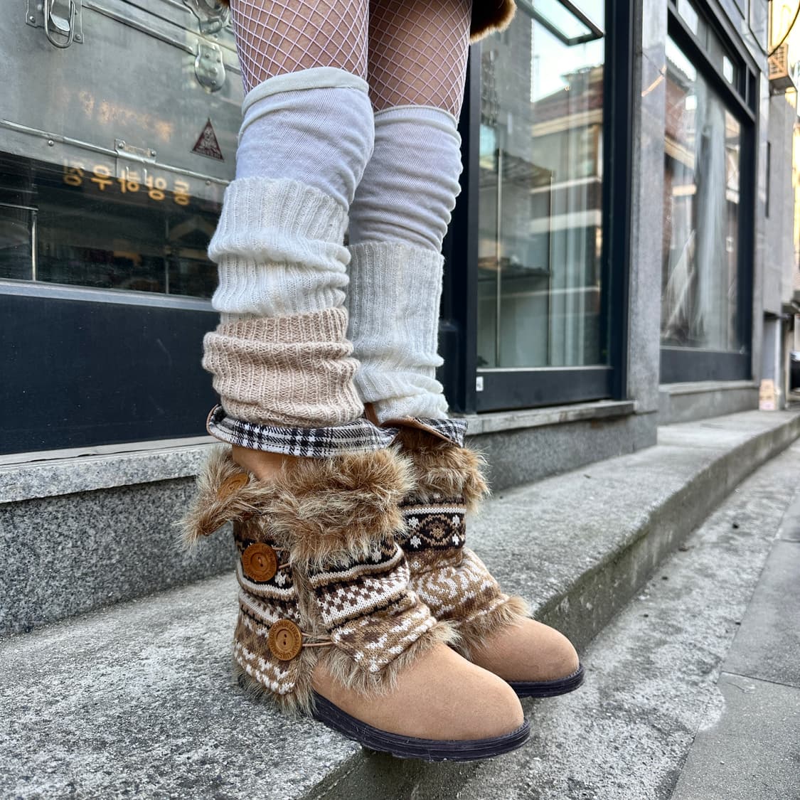 00s MUK LUKS 무크룩스 퍼 랩 부츠 풀박스 상품이미지1