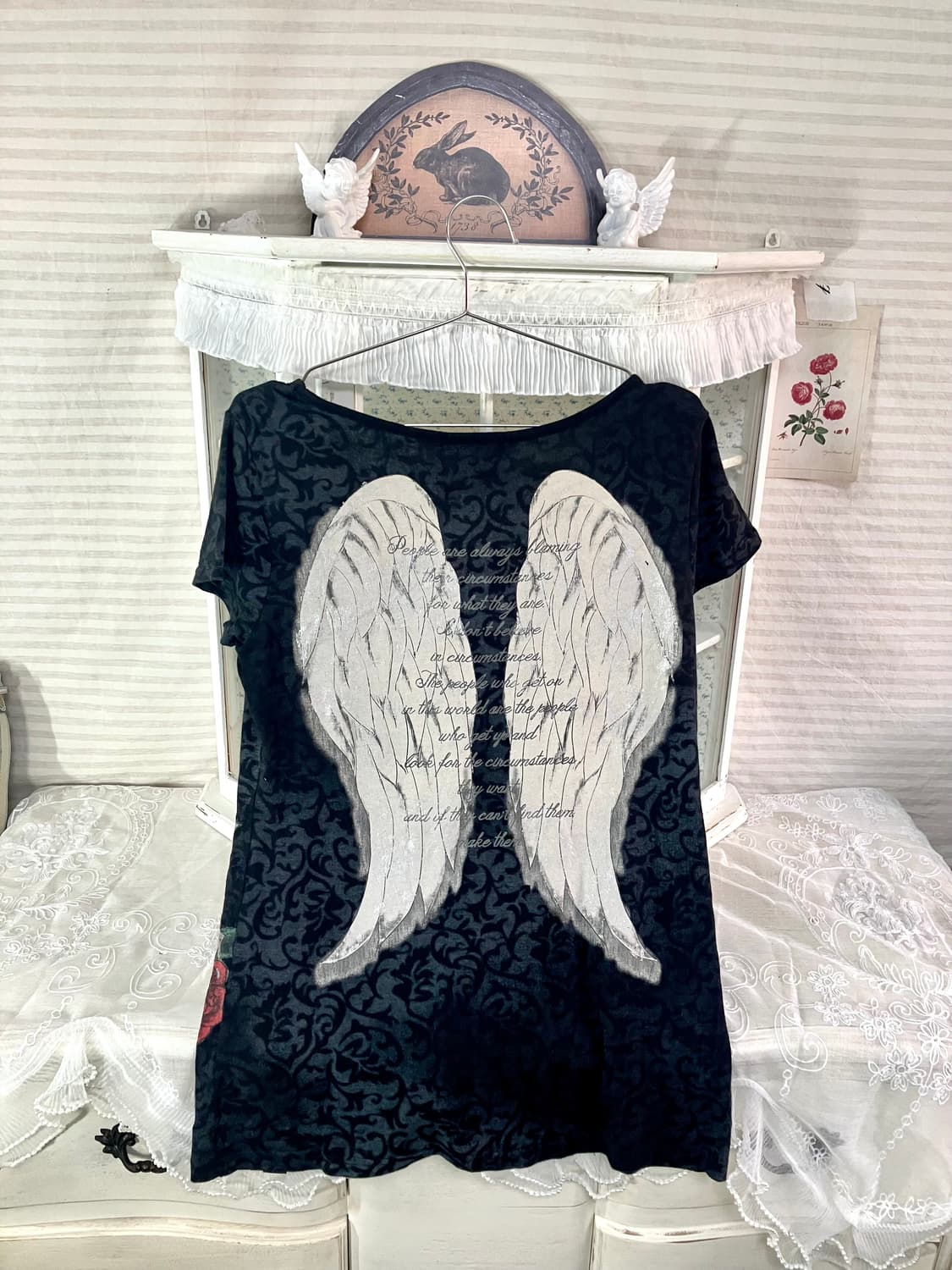 디그딥 펑크 실버 프린팅 티셔츠 상품이미지4