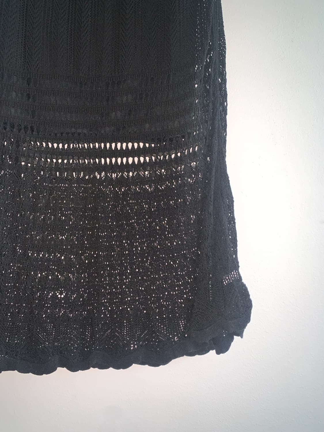 Bohemian punching knit skirt 상품이미지3