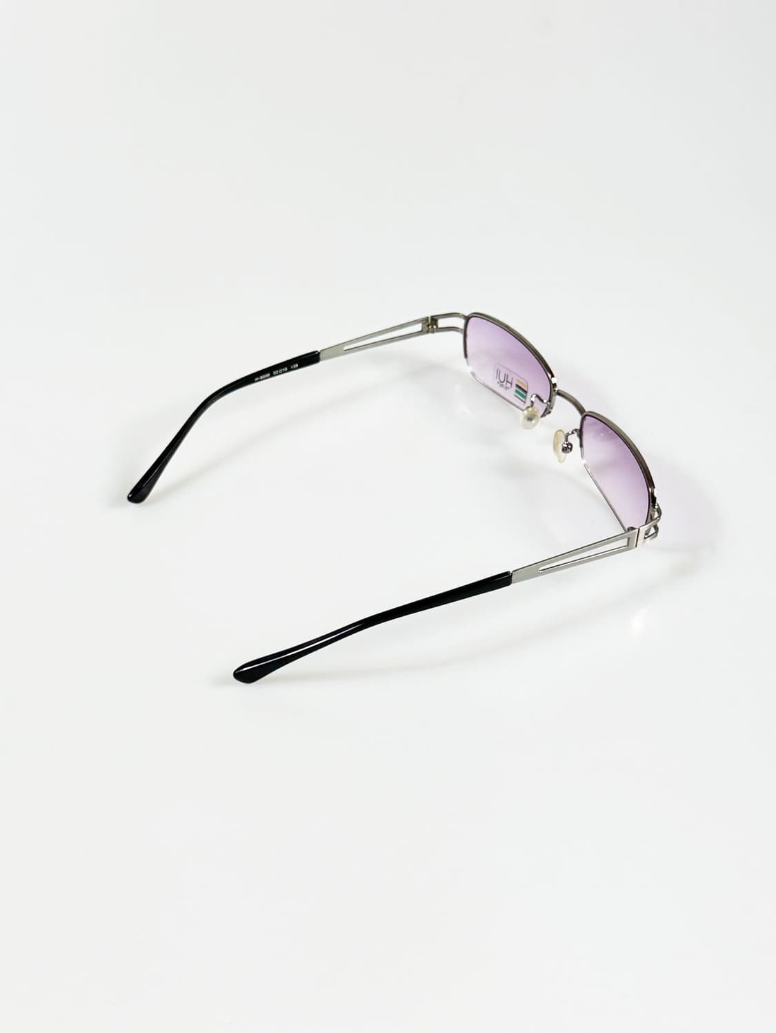 HUI 메탈 스퀘어 반무테 틴트 프레임 빈티지 안경 상품이미지4