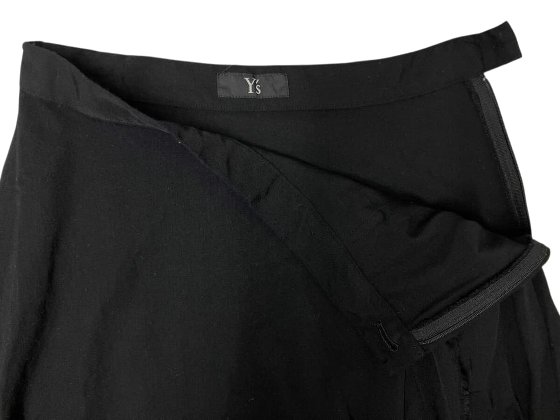 요지 야마모토 와이즈 비대칭 컷아웃 디자인 스커트 상품이미지5