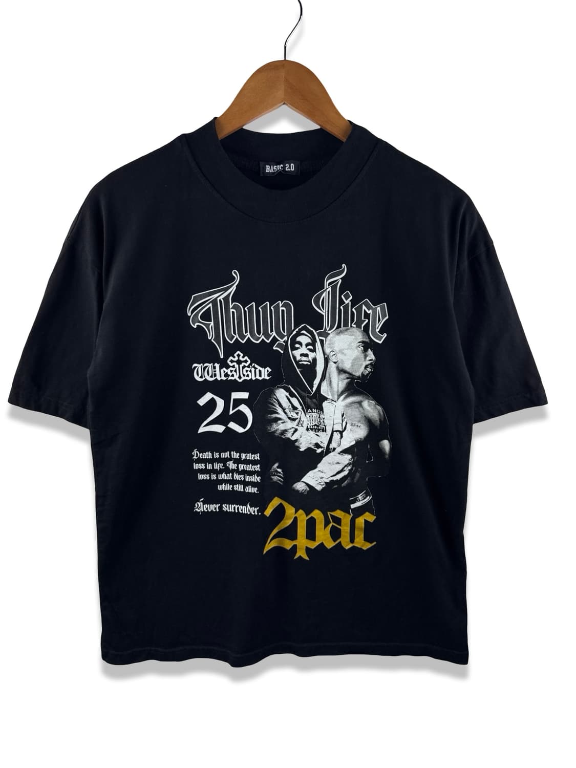 2Pac Thug Life 그래픽 티셔츠3815 상품이미지1