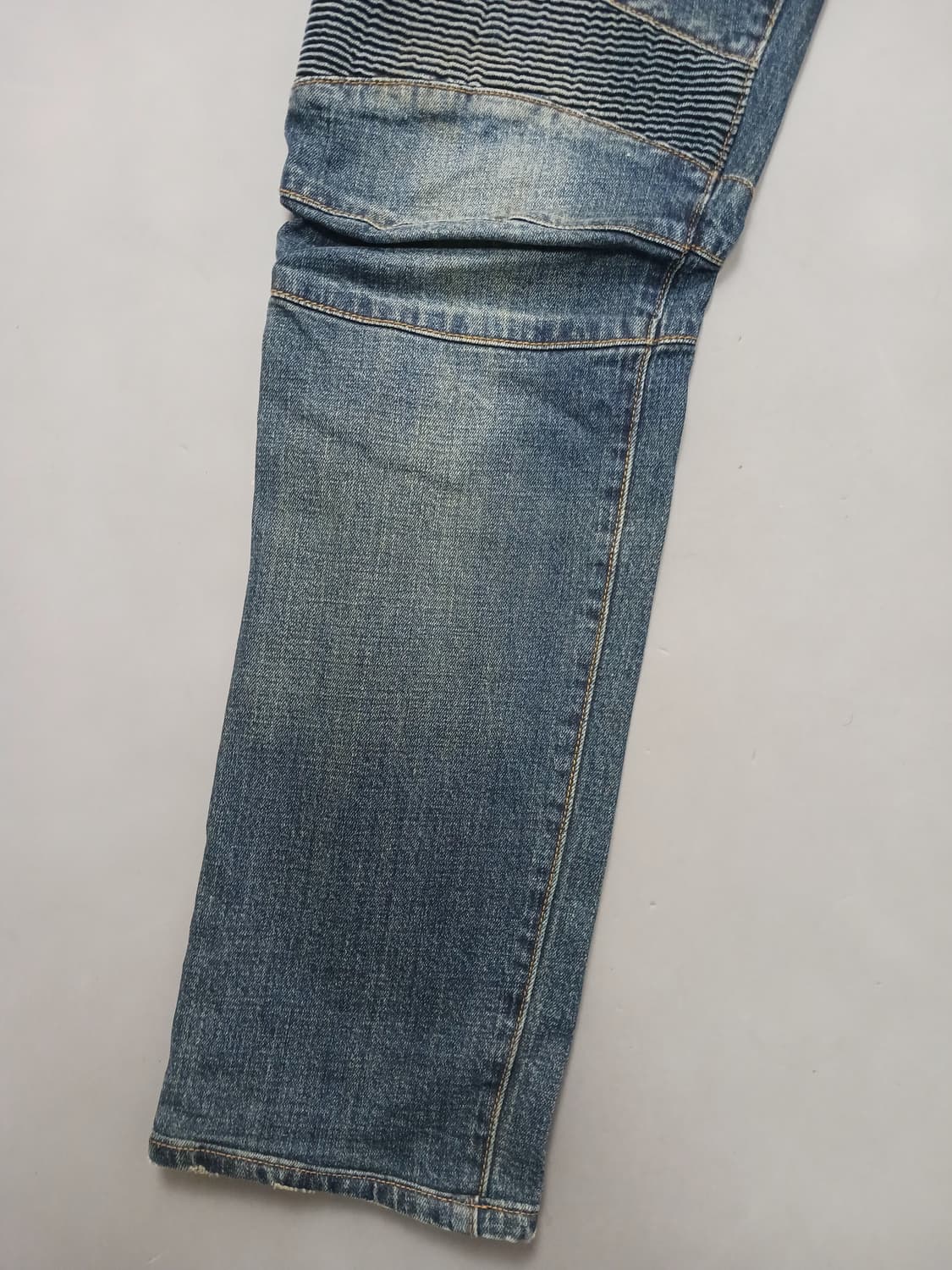 [34] 발망 진청 워싱 바이커진 청바지 상품이미지3