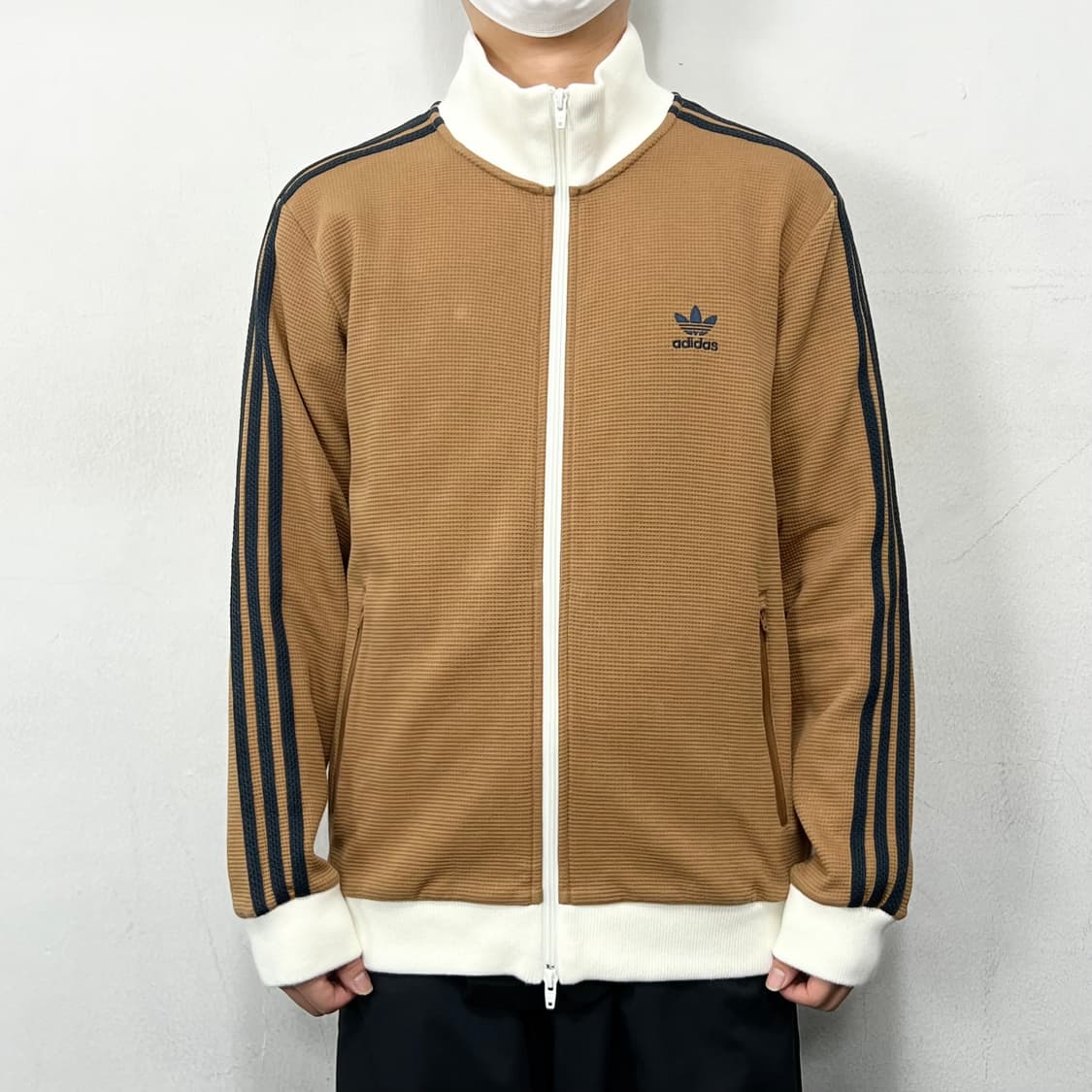 아디다스 삼선 오리지널 와플 트랙탑 져지 화이트 브라운 상품이미지2