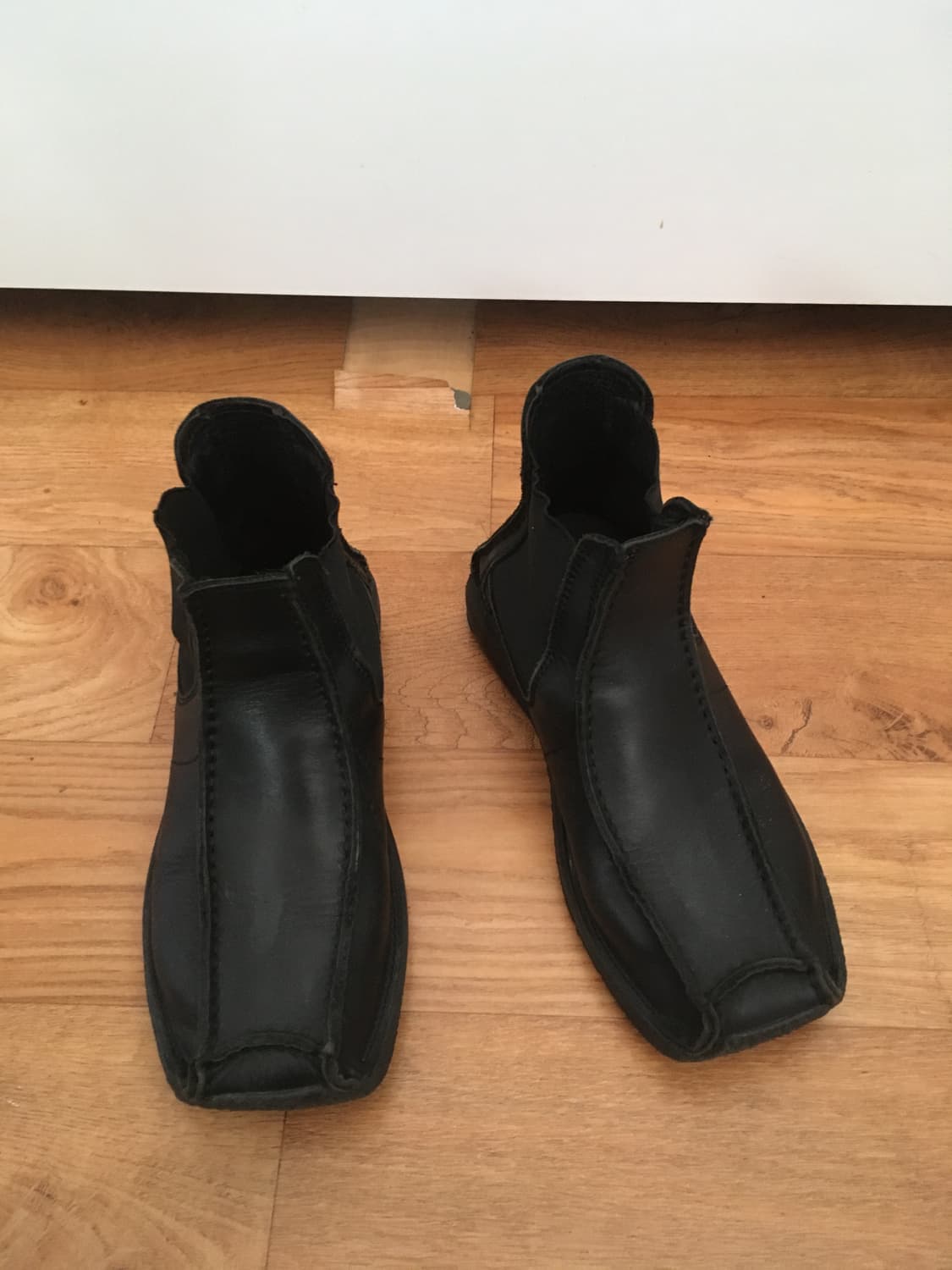 요지 야마모토 스퀘어토 레더 부츠 상품이미지6