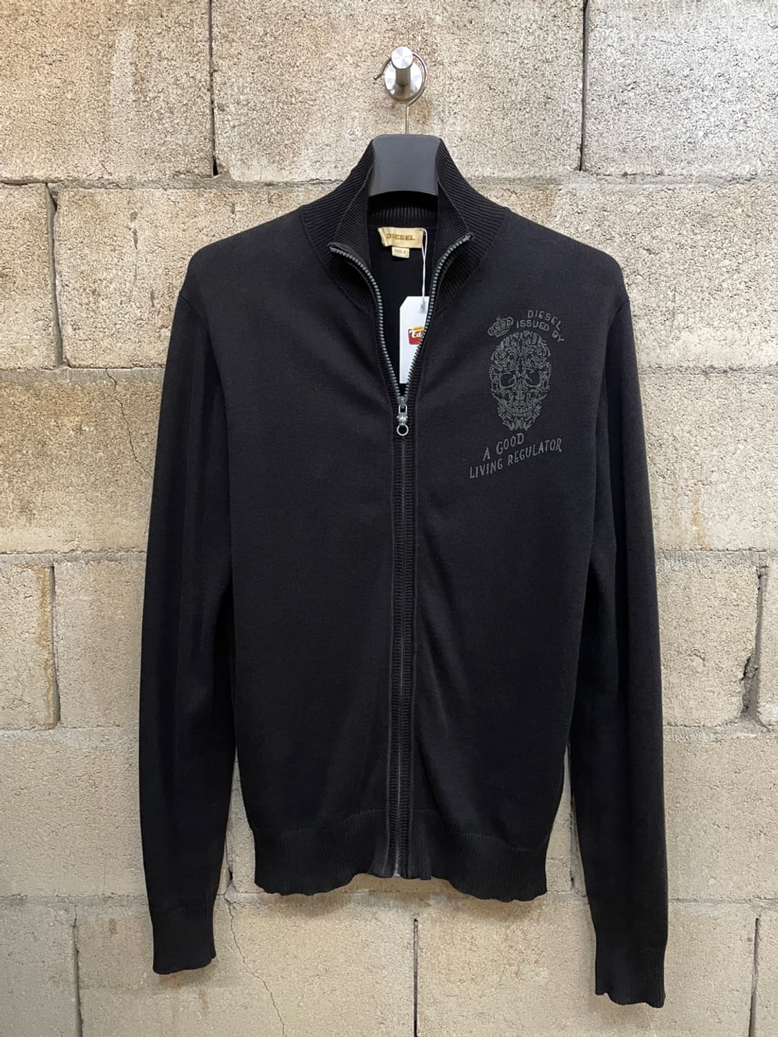 디젤 드래곤 스컬 니트 집업 상품이미지1