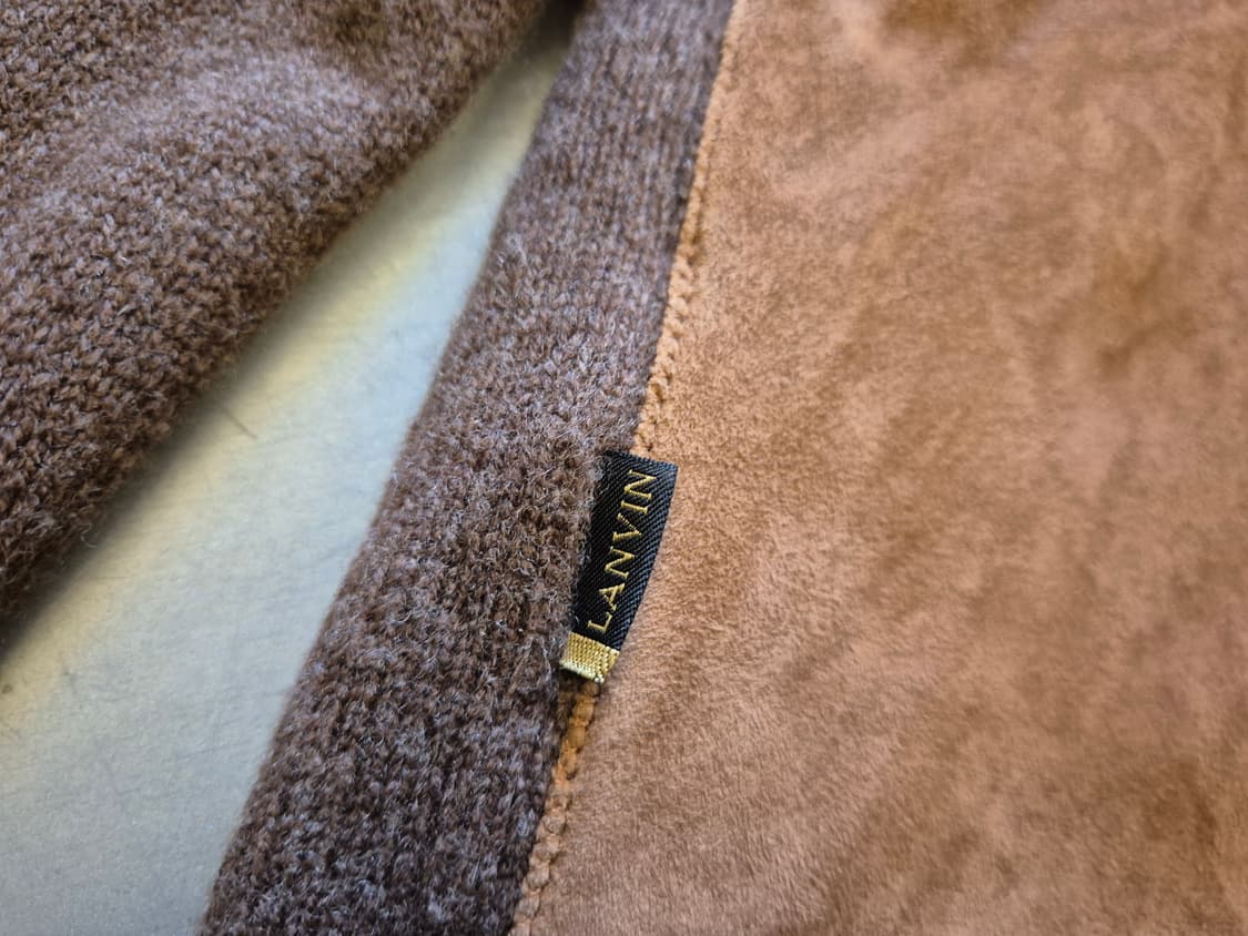 LANVIN 캐시미어 스웨이드 니트 짚업 상품이미지6