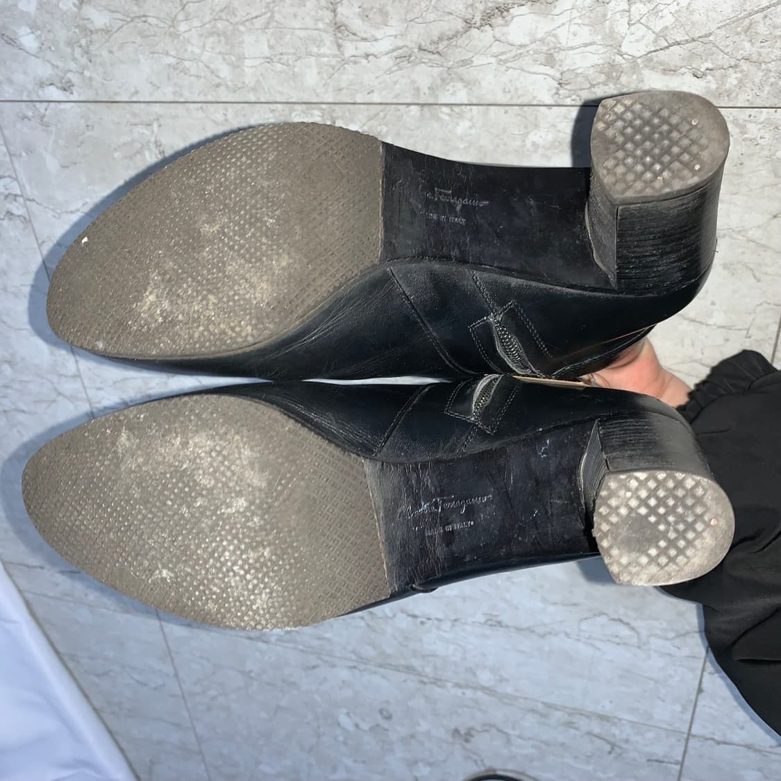 살바토레 페라가모 블랙 앵클 부츠 220-225 여성 구두 이태리 빈티지 상품이미지8
