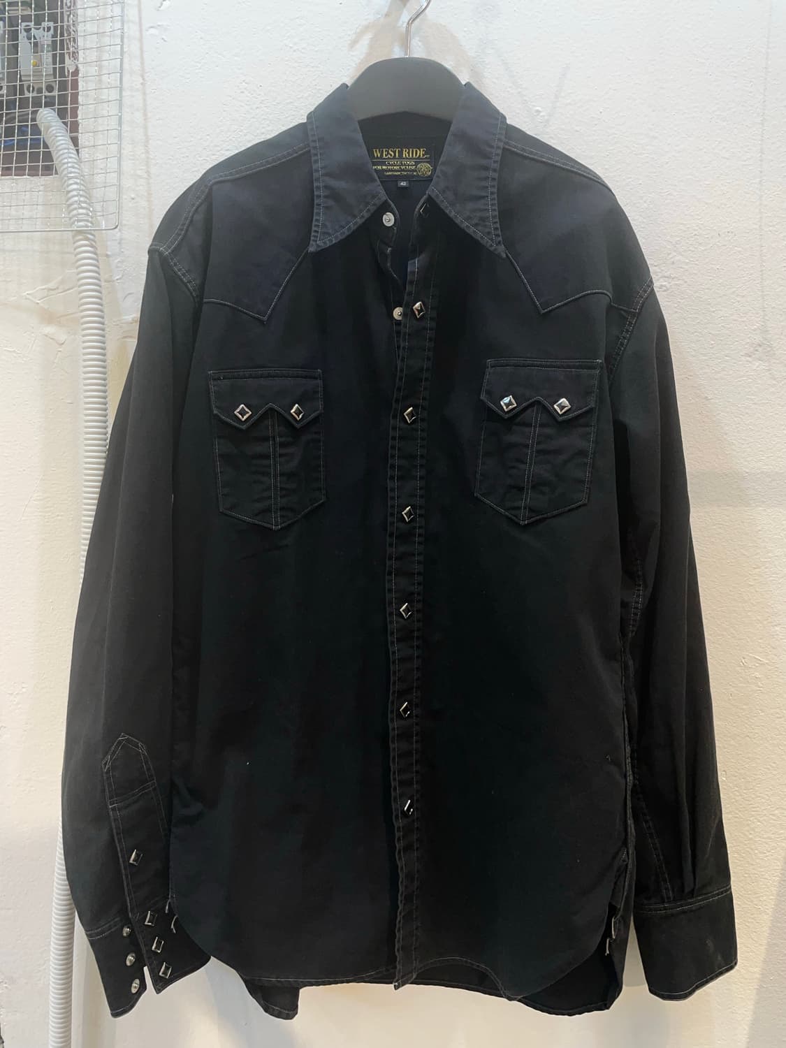 웨스트라이드 박스 웨스턴 셔츠 (42) 상품이미지1