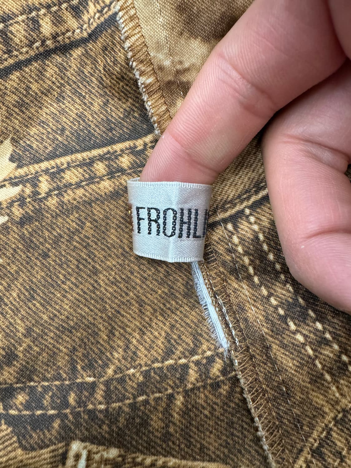 OS)frohlich 빈티지 여성 베이지 셔츠 자켓 상품이미지7