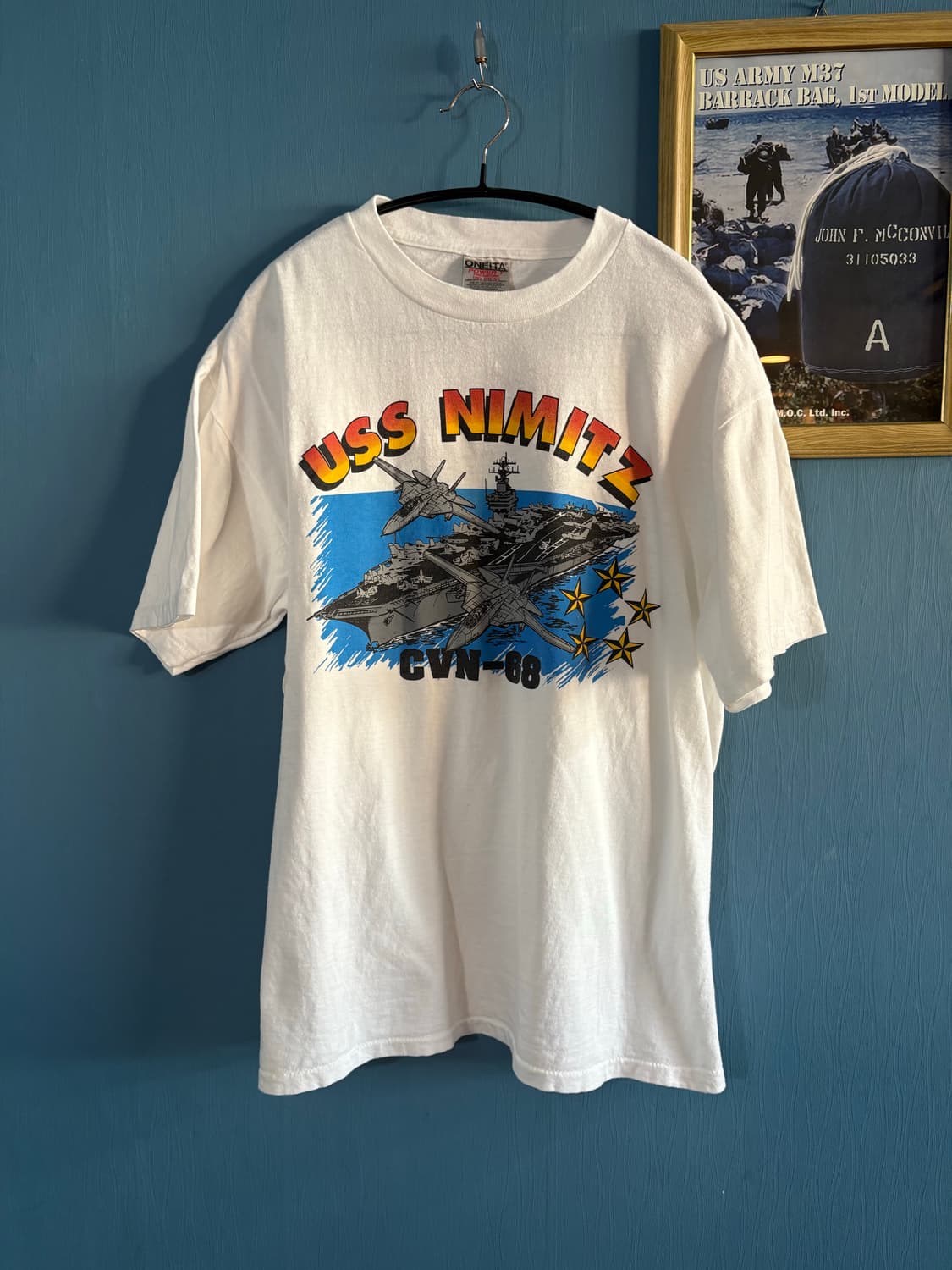 90's USS NIMITZ CVN-68 Single Stich T 상품이미지1