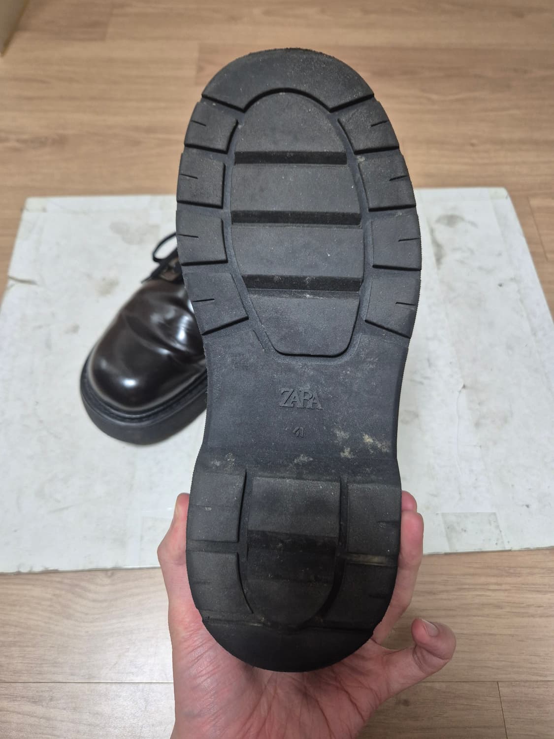 (41)자라 볼륨 리얼 레더 더비 슈즈 상품이미지4