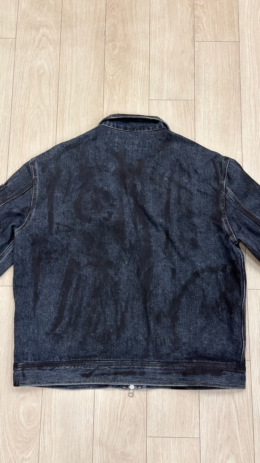 현재 단종된 THE MUSEUM VISITOR 흑청 데님 자켓 M 상품이미지2