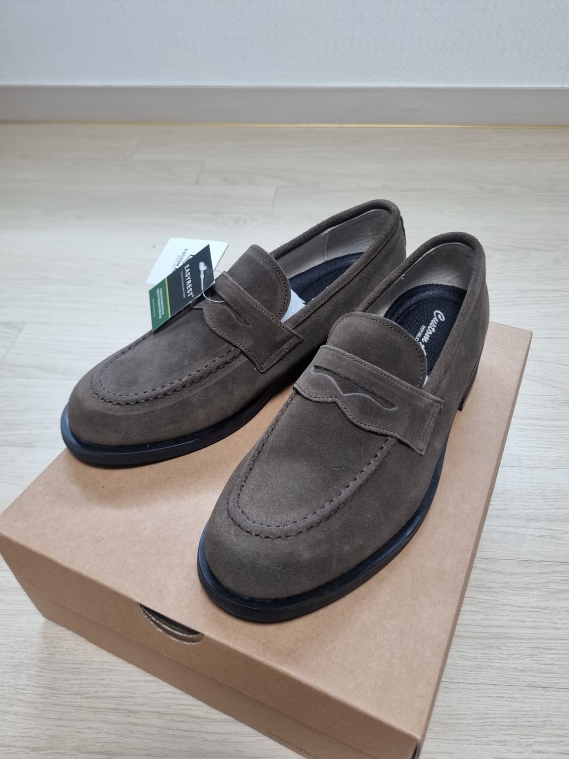 커스텀에이드 4cm 페니로퍼 피어슨 브라운 스웨이드 260 상품이미지1