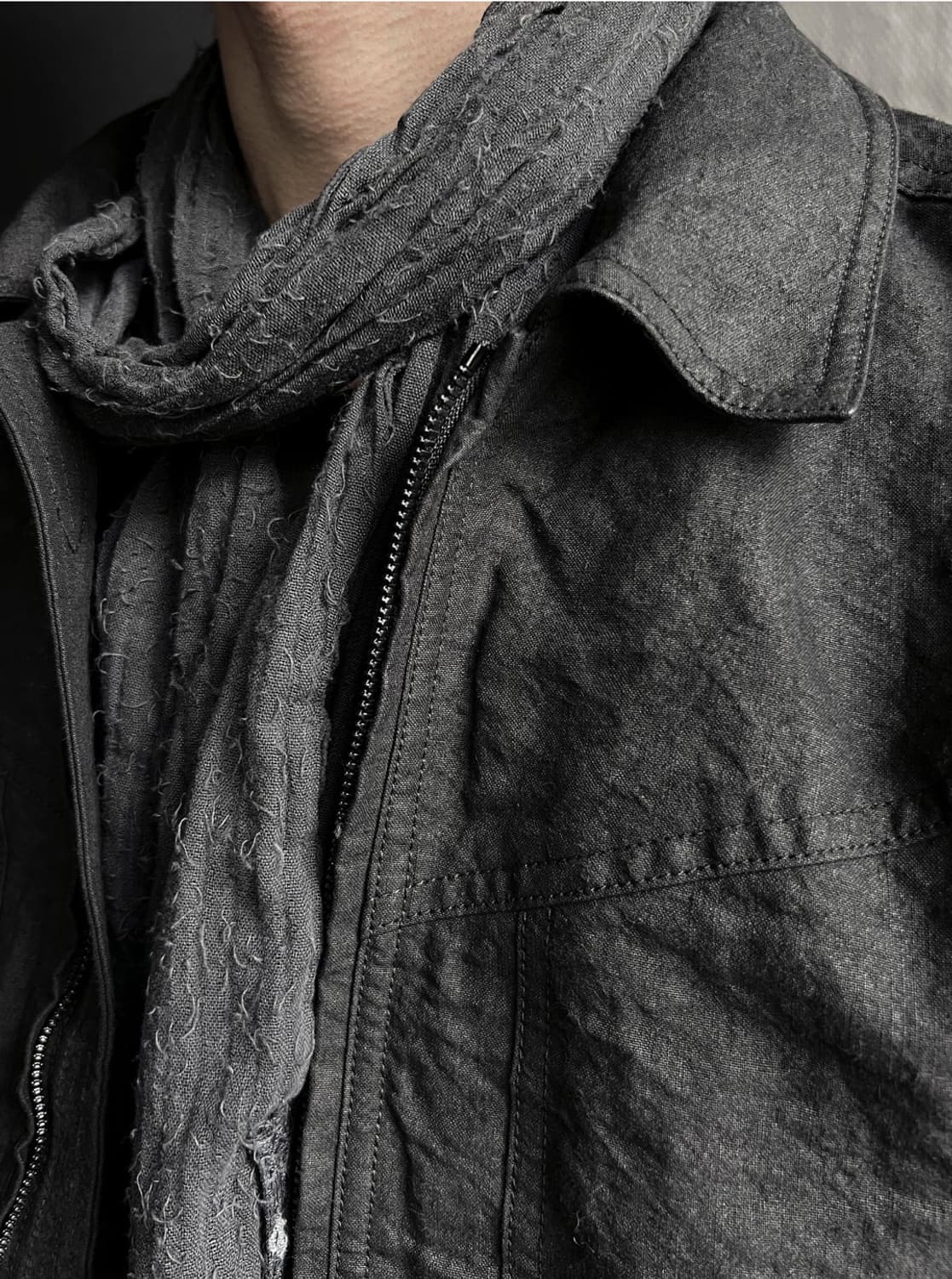 블랙멀 엔도 스카프 endo gray scarf 상품이미지9