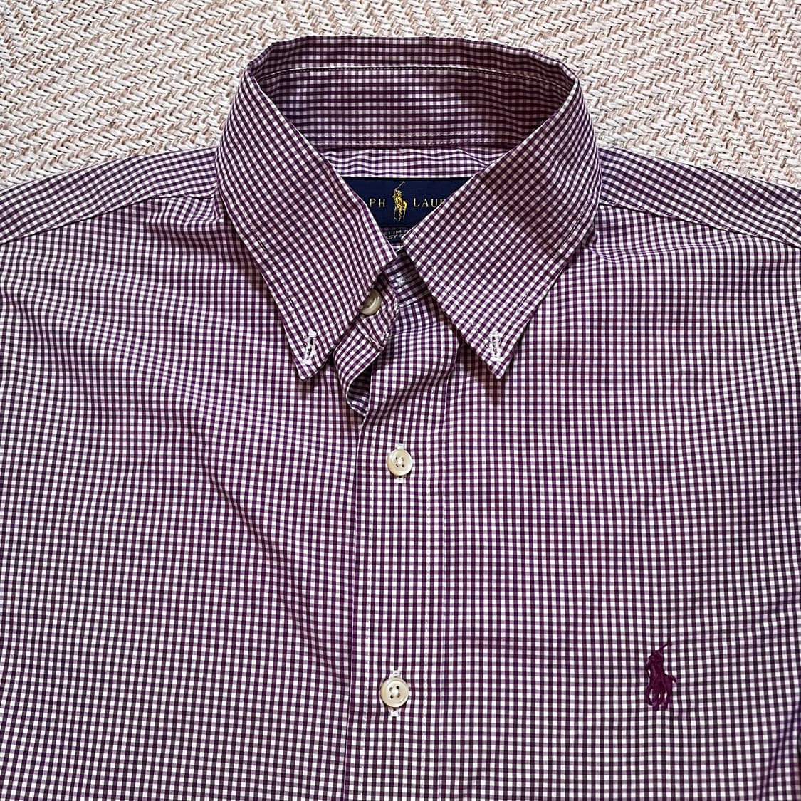 [정품] 폴로 플럼 / 버건디포니 체크 셔츠 [ 14 ] 상품이미지3